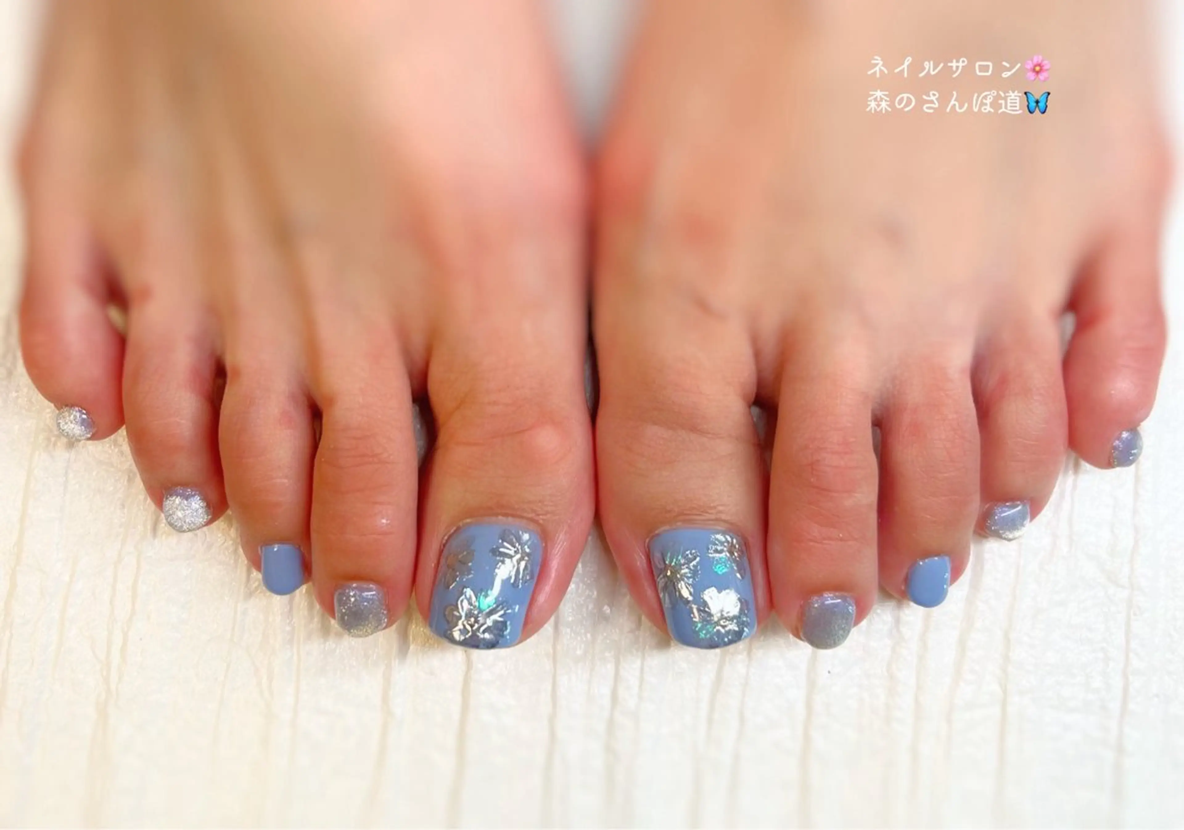 ネイル フットネイル 森のさんぽ道所属・ショートネイル 森のさんぽ道のネイルデザイン