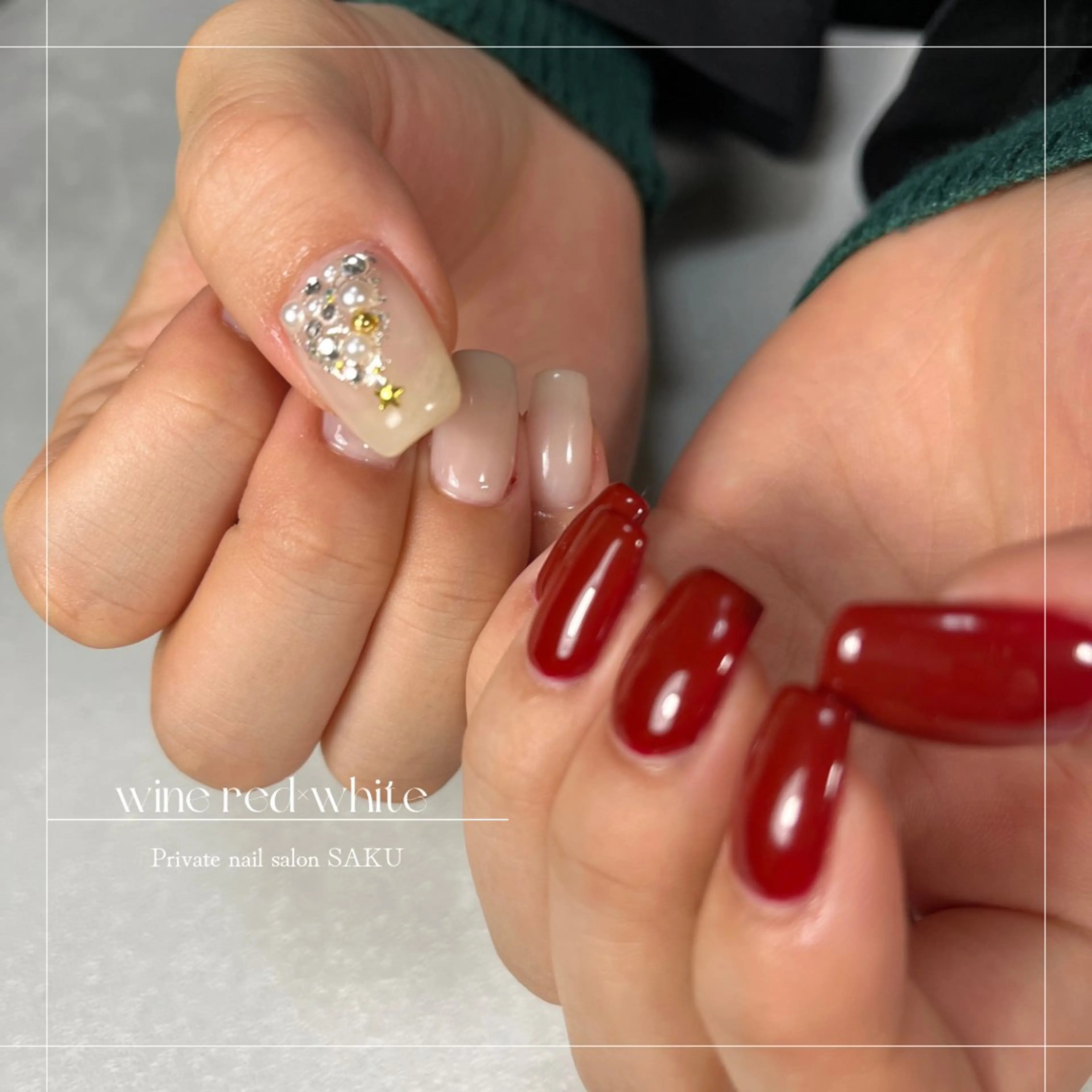 ネイル ニュアンスネイル シンプルネイル SAKU  nail[サクネイル]所属・SAKU nail 作島茜のネイルデザイン
