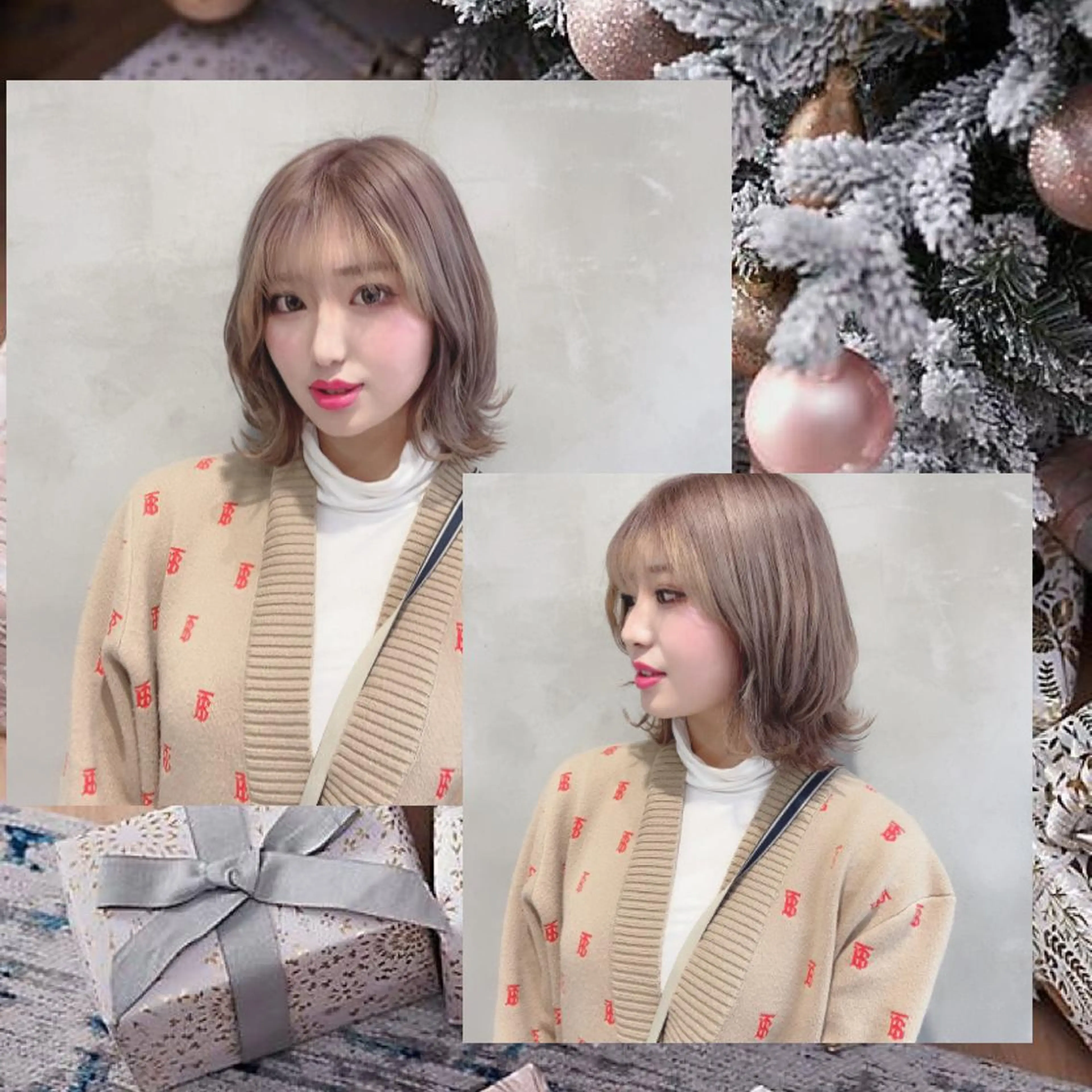 ミディアム カラー ヘアアレンジ ハイトーンカラー ヘアカラー トリートメント eN°byyoureshair所属・🎀若者人気No.1 湯川響🎀のヘアスタイル