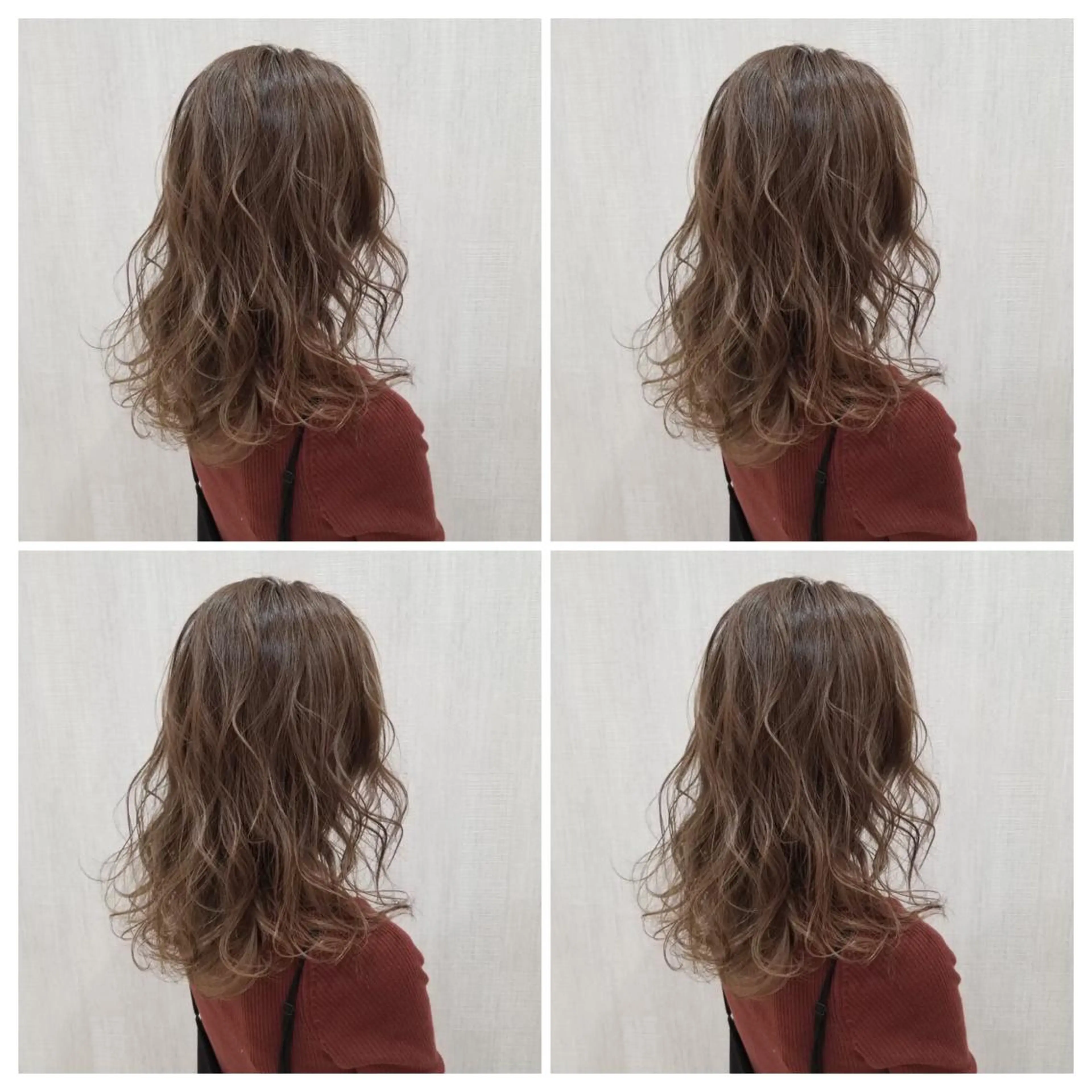 セミロング カラー カット ヘアカラー 縮毛矯正 💎髪質改善／艶髪 荻原💎のヘアスタイル