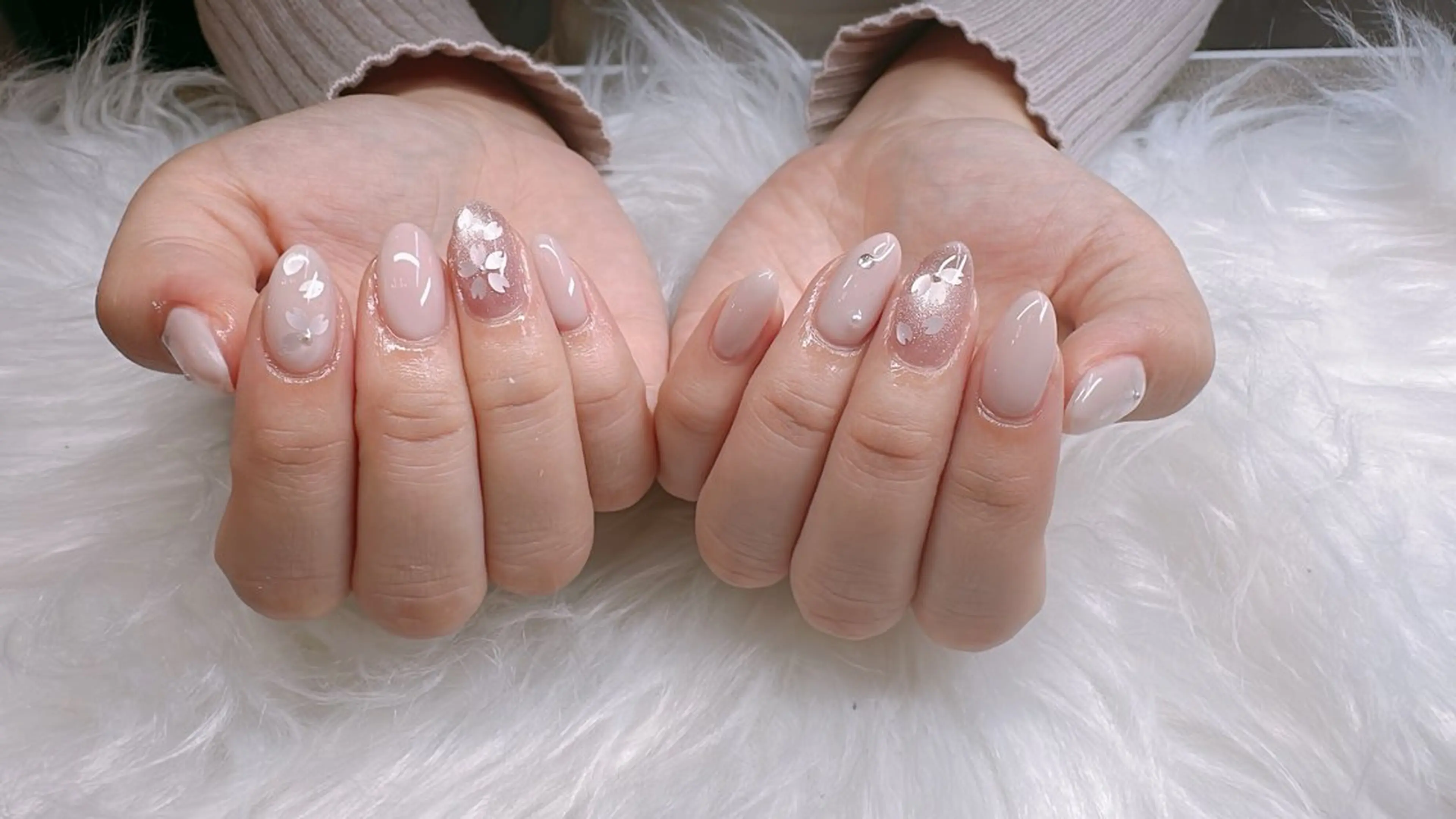 期間限定❣️(自爪)桜ネイル🌸の写真