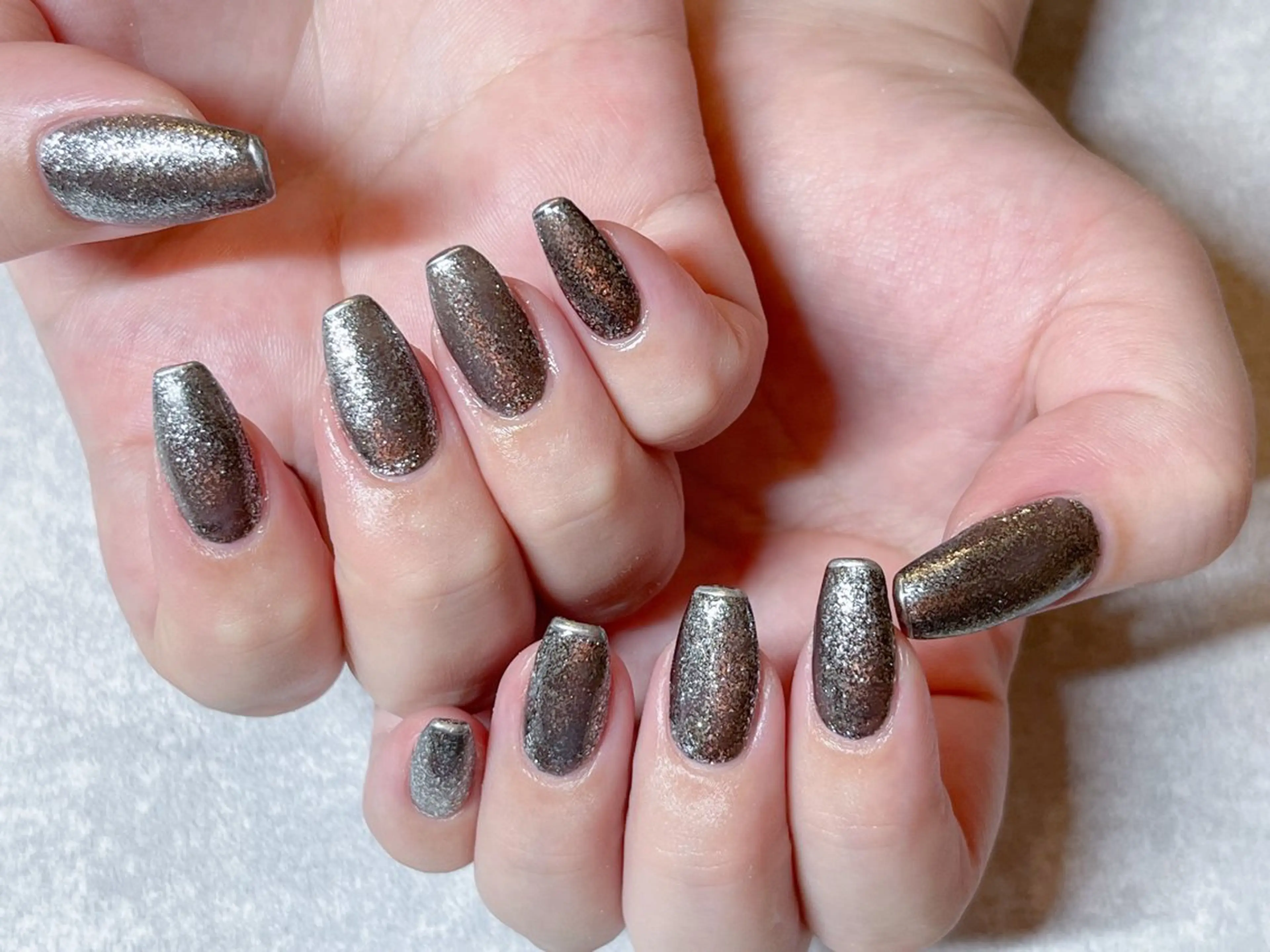 ネイル 韓国ネイル マグネットネイル ニュアンスネイル オフィスネイル ワンカラーネイル MAO / 香椎/美フォルムのネイルデザイン