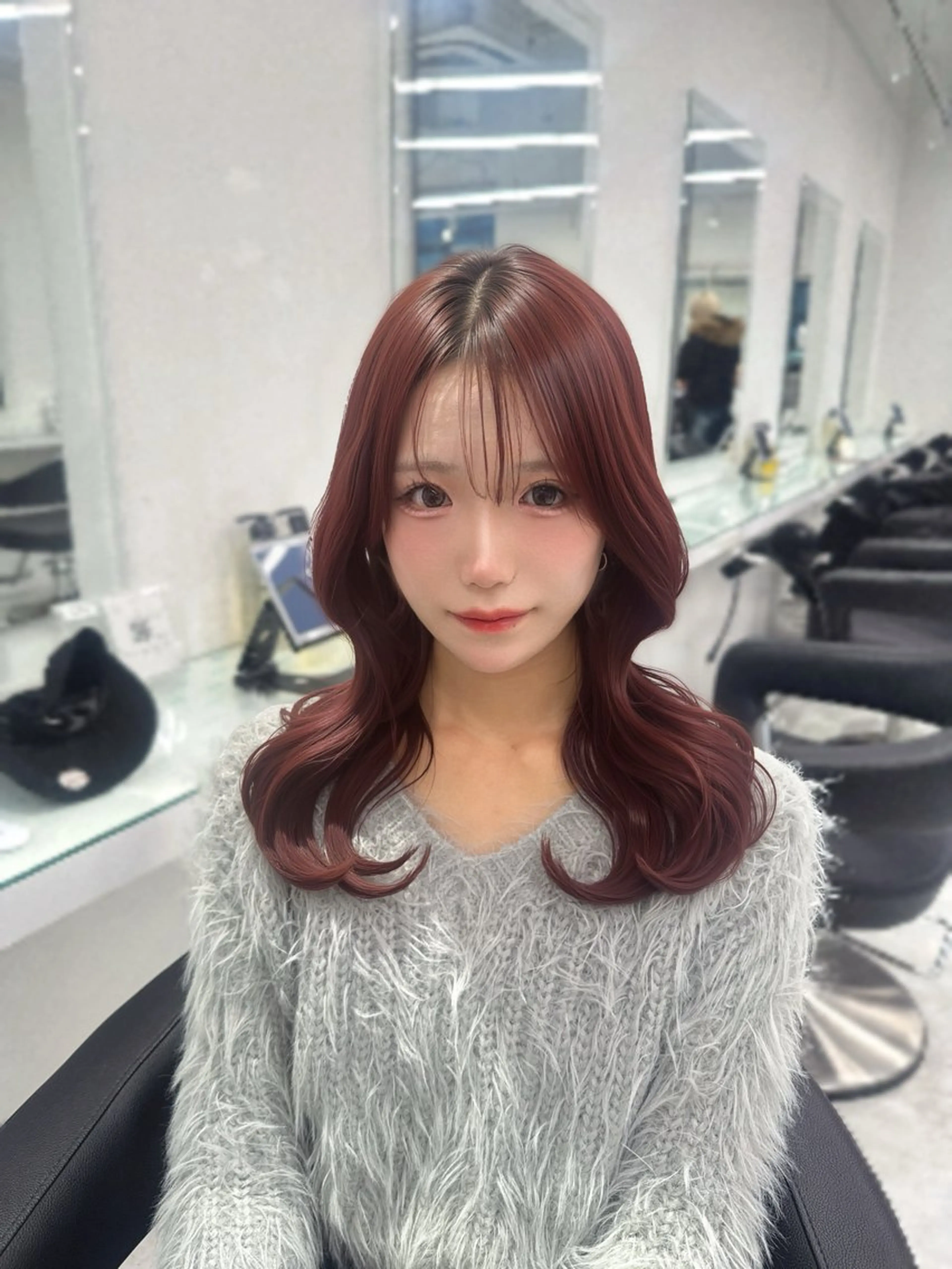 セミロング カラー ヘアカラー トリートメント 🩰フレンチガーリー ヘア🩰🍨AYAのヘアスタイル