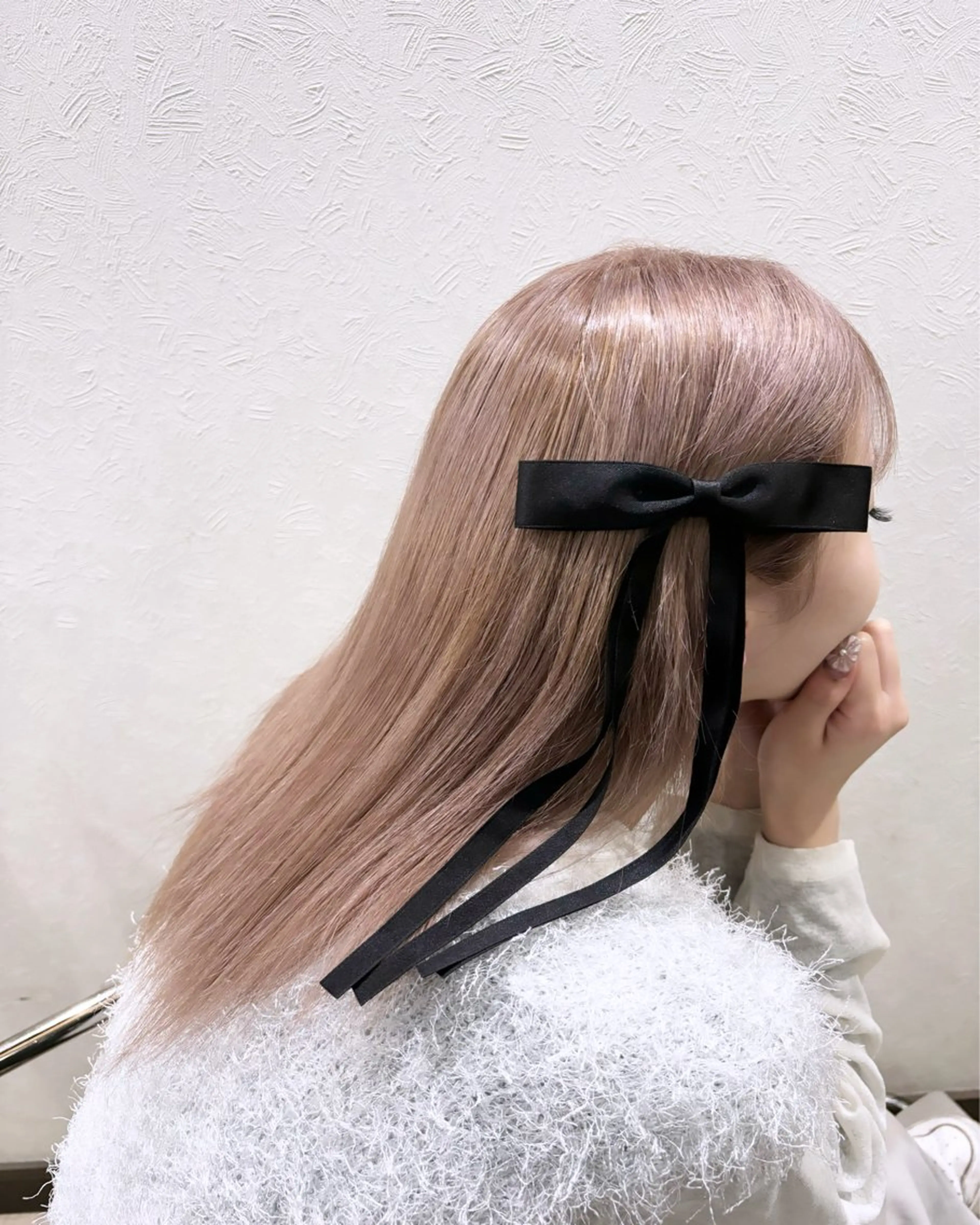 ミディアム カラー ヘアカラー 中嶋心渚⌇透明感 カラー️🩵🎀‪のヘアスタイル