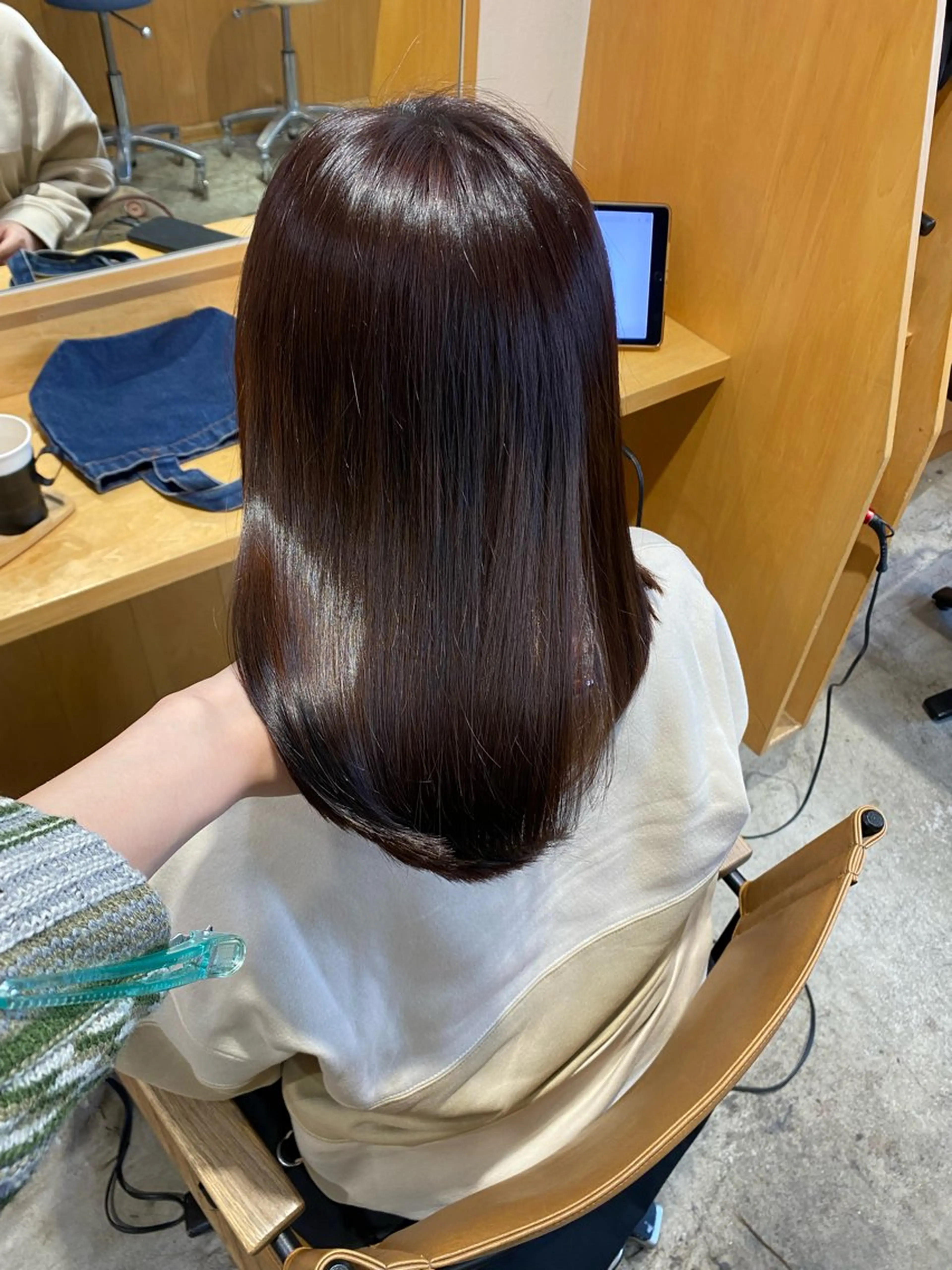 ミディアム トリートメント カット 縮毛矯正 トリートメント GINZARay2 風本朱里🐥のヘアスタイル