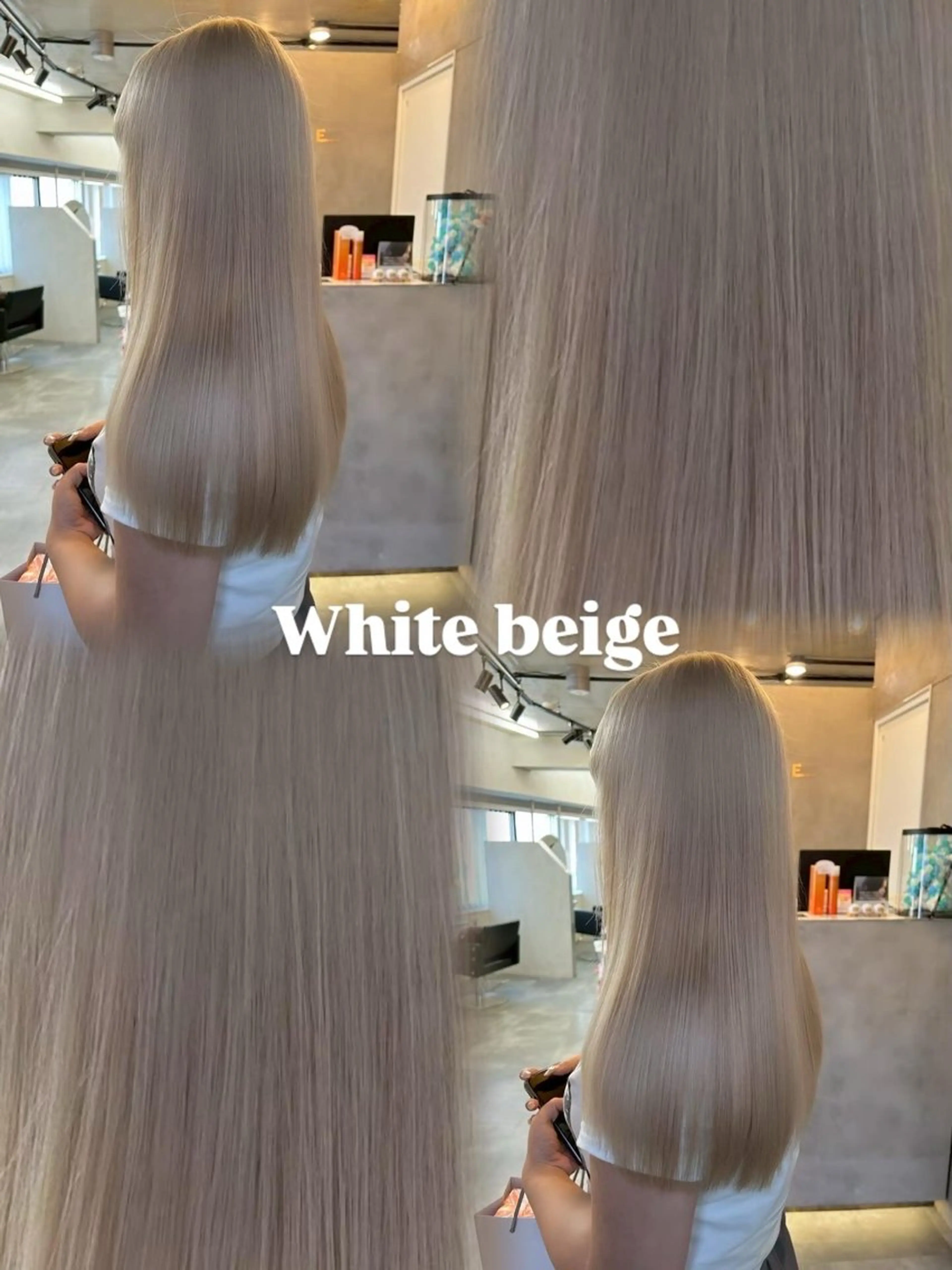 ロング ヘアカラー ななみ/博多/ ブリーチ/髪質改善のヘアスタイル