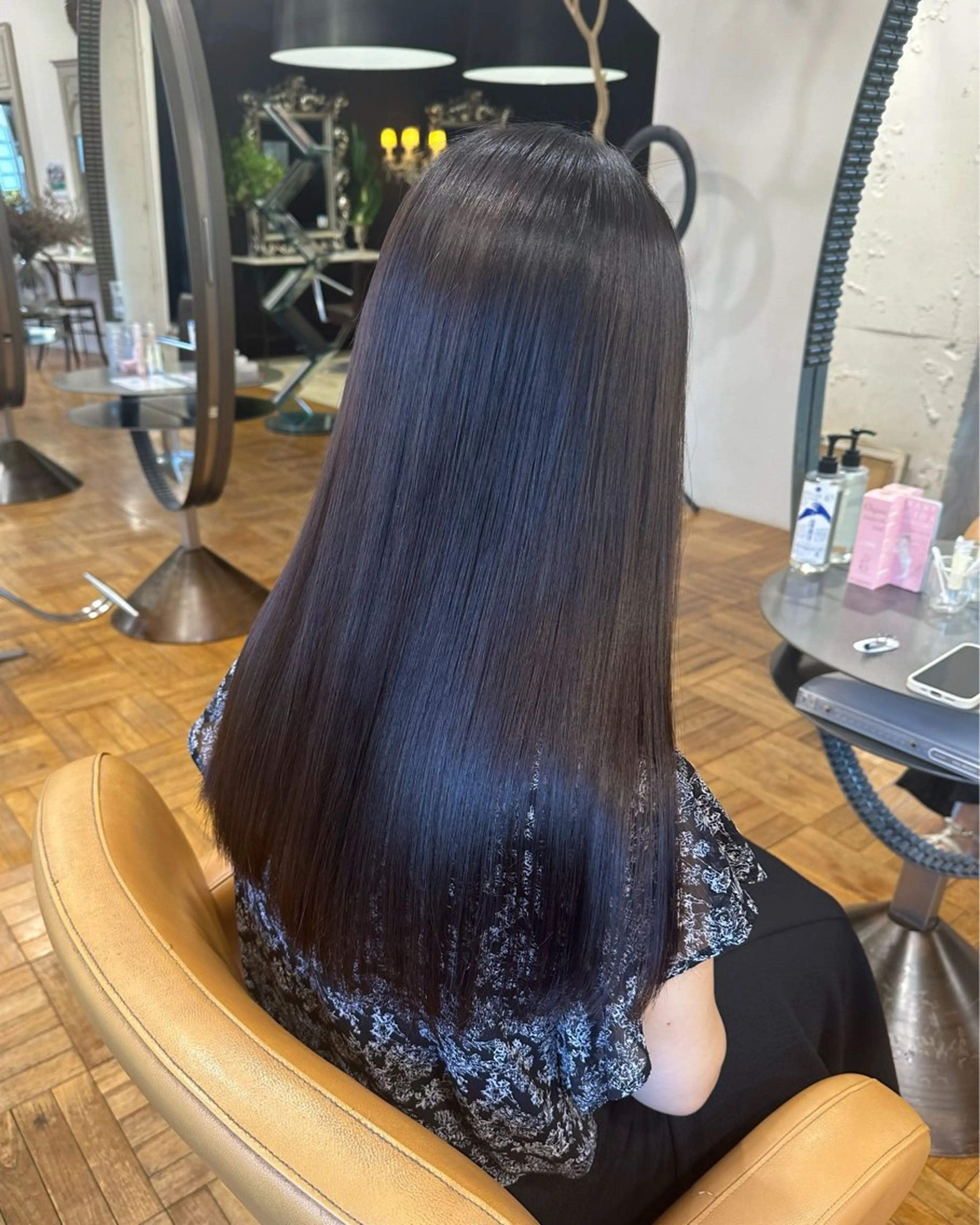 ロング 縮毛矯正 オブヘア所属・銀座／カット ／ボブ　るかのヘアスタイル