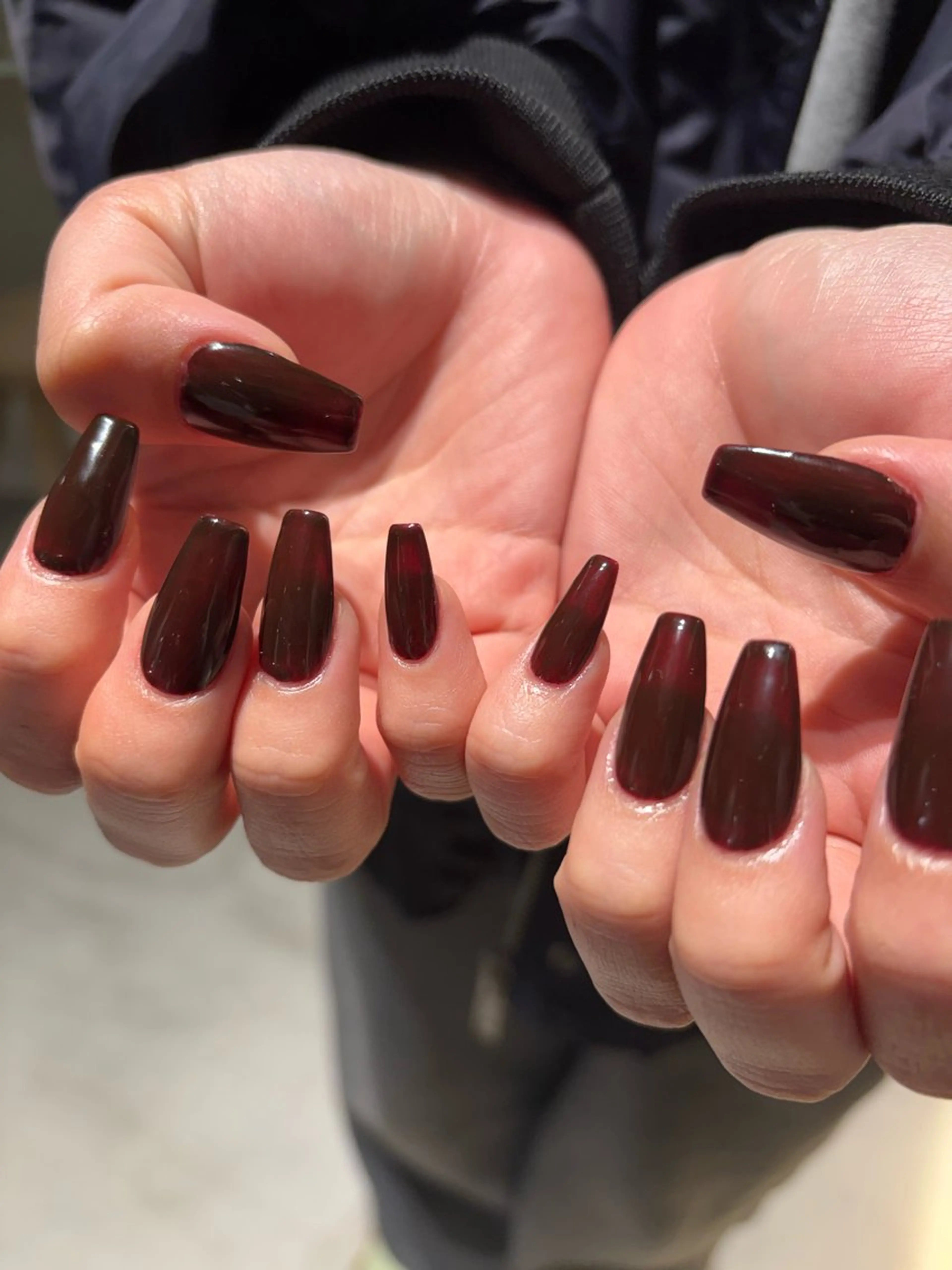 ネイル ワンカラーネイル Miura.H 🦋🫧のネイルデザイン