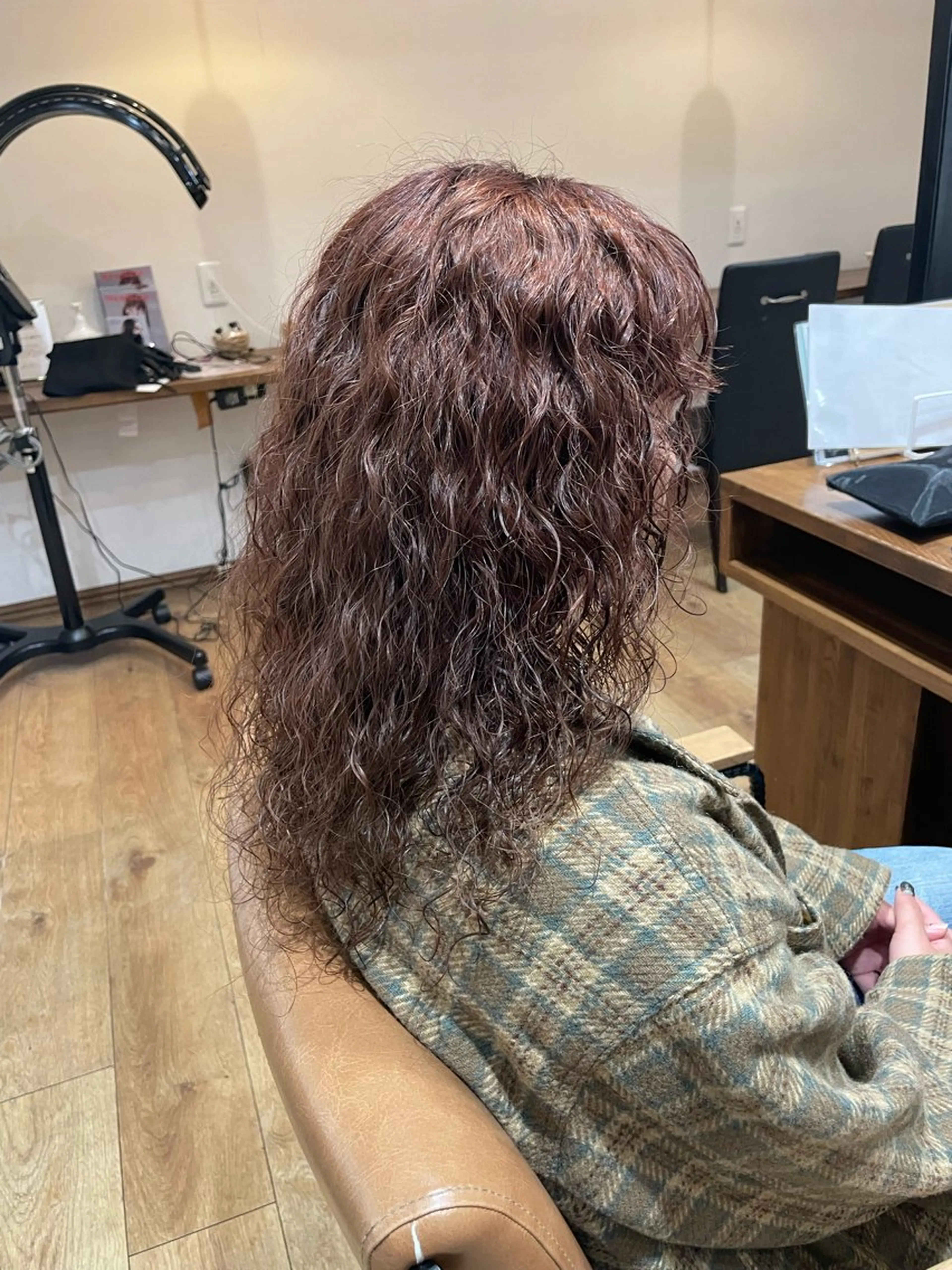 セミロング パーマ カット パーマ スタイリスト /YUNAのヘアスタイル