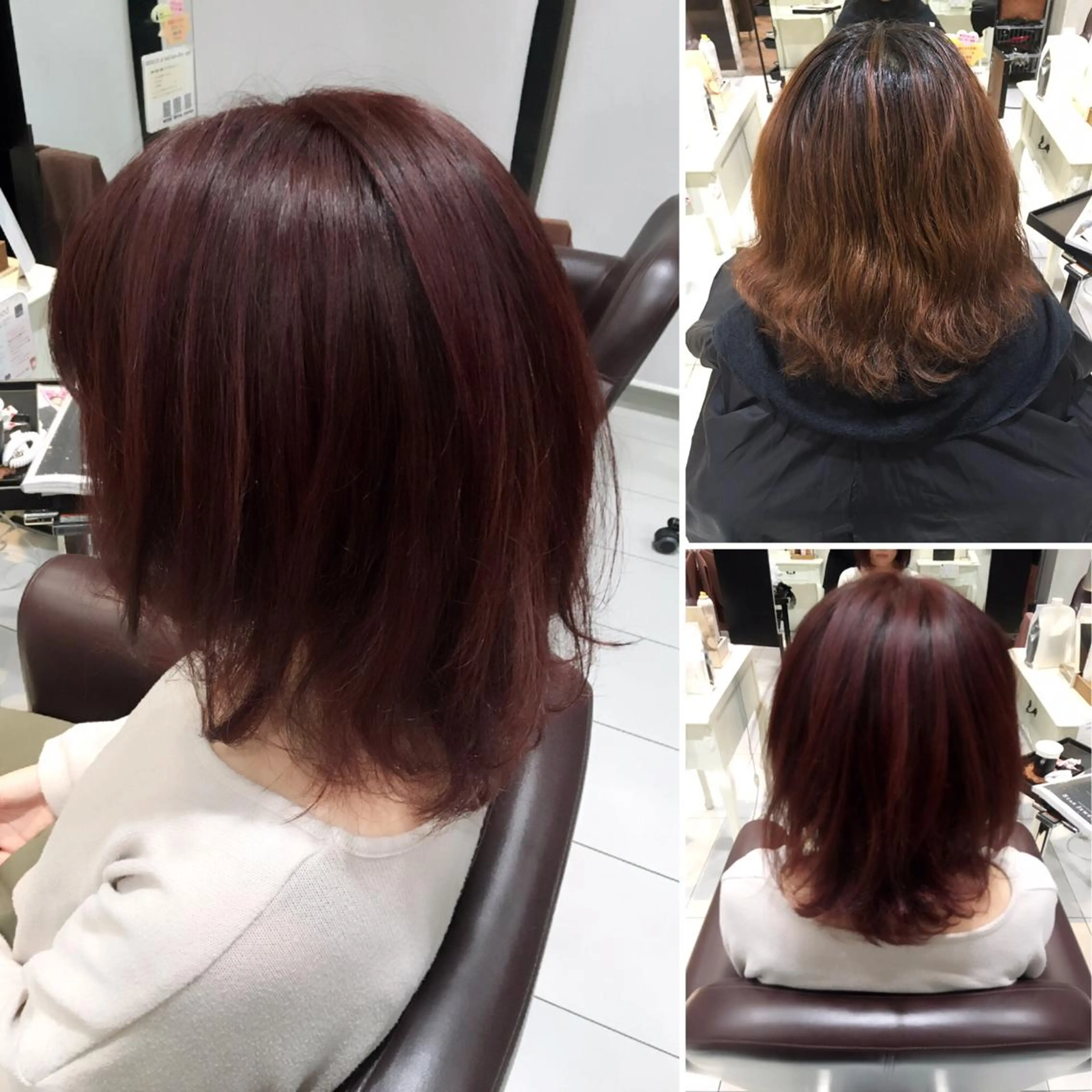 ミディアム カラー バイオレットカラー 髪質改善/トリート メント/益田直幸のヘアスタイル