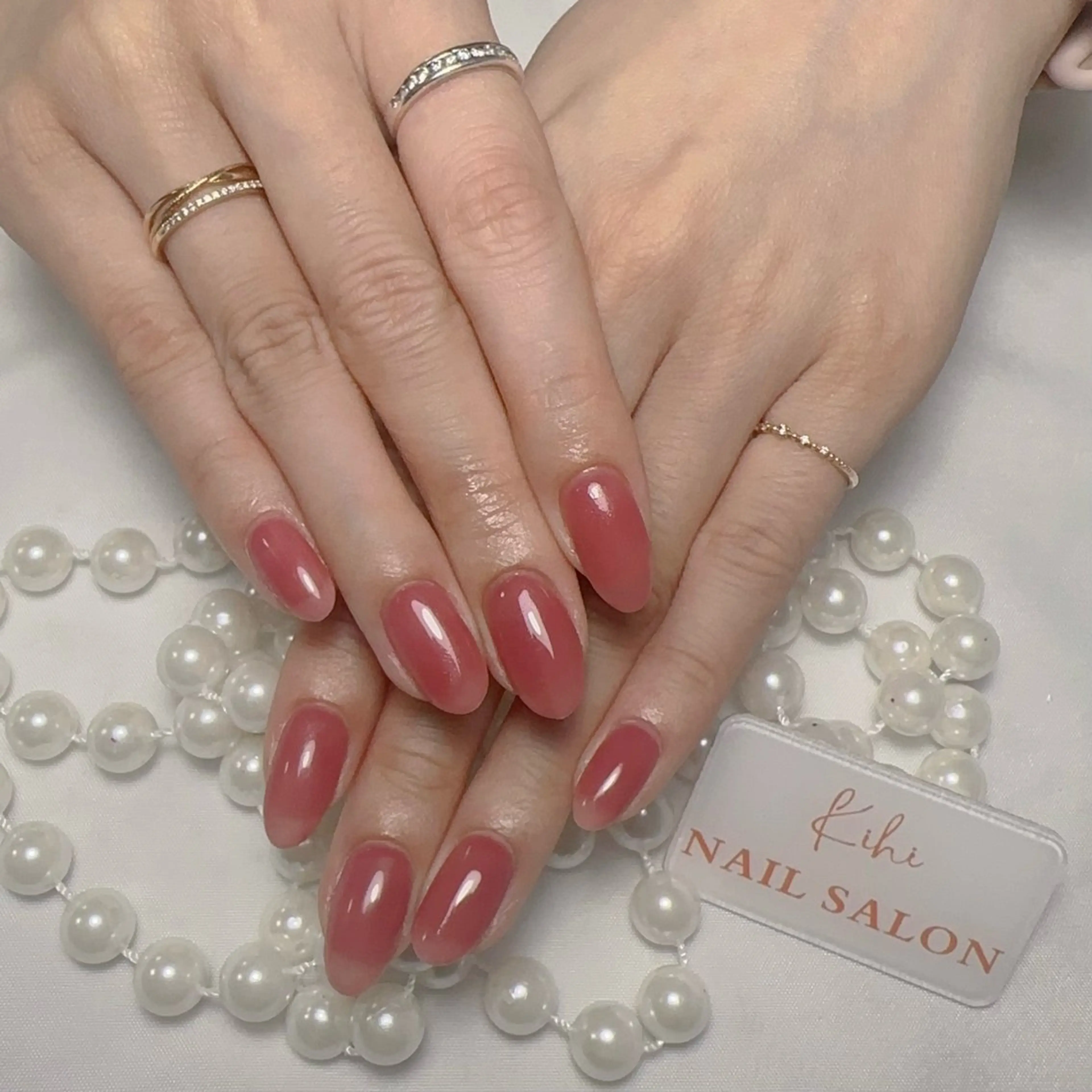 ネイル アートネイル フレンチネイル ジェルネイル グラデーション 韓国ネイル ハンドネイル ハンドケア さくら💮💮 【オフ無料】のネイルデザイン