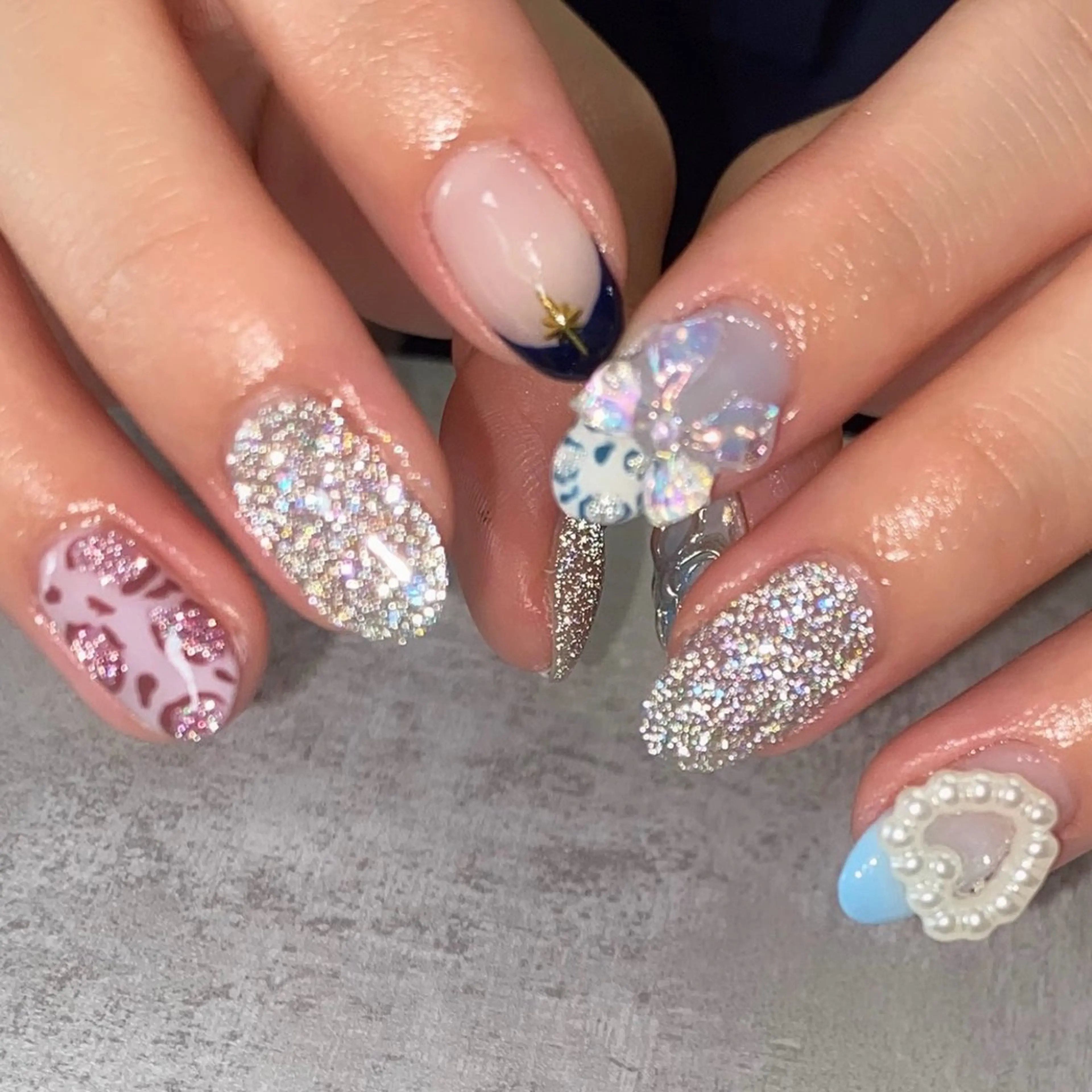 ネイル アートネイル 持ち込み ハンドネイル KONDO RIHO♡のネイルデザイン