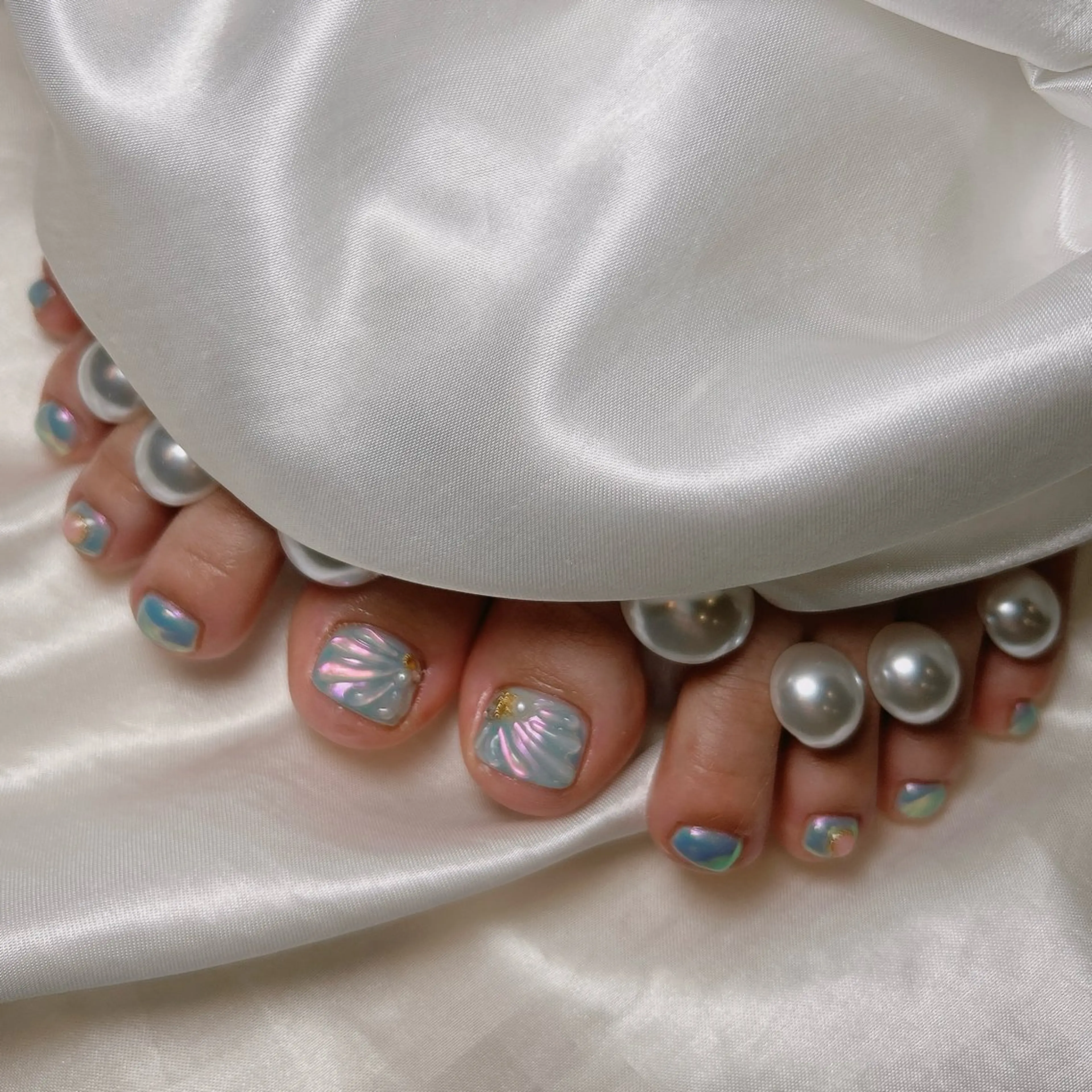 ネイル 夏ネイル フットネイル junna 金山.東別院.上前津のネイルデザイン