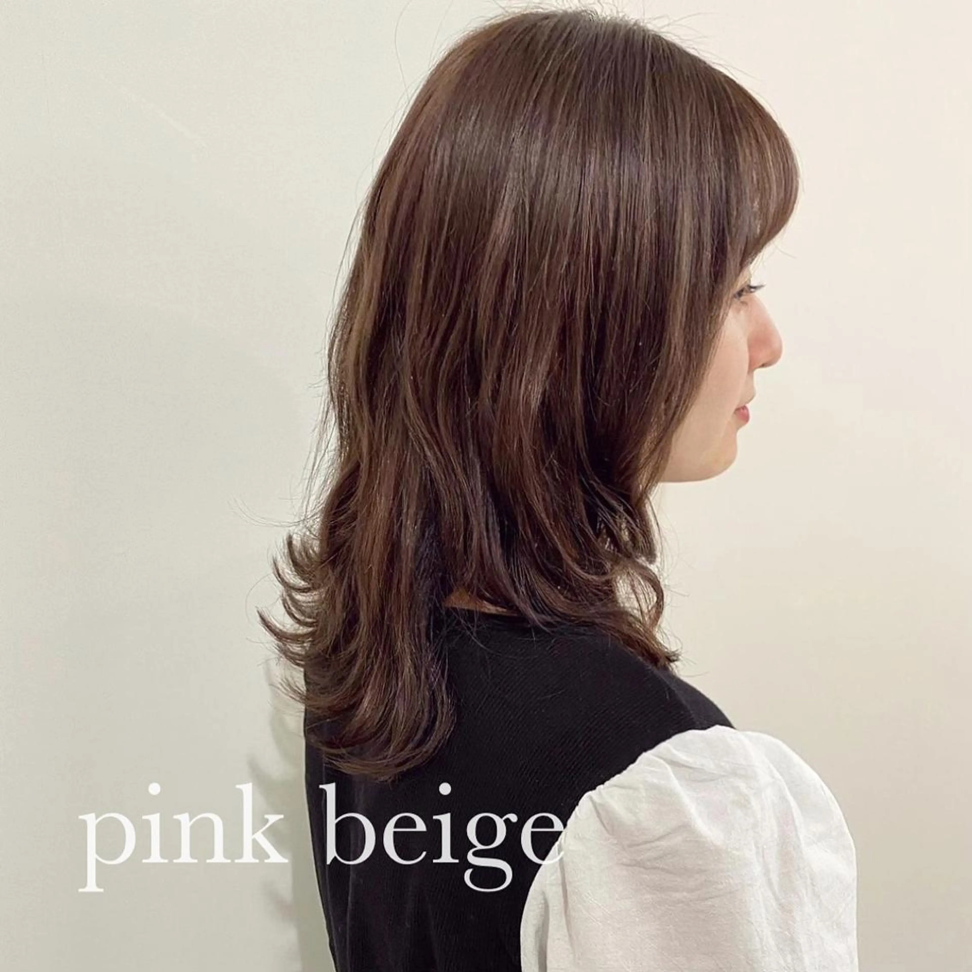 セミロング 川野 彩海のヘアスタイル