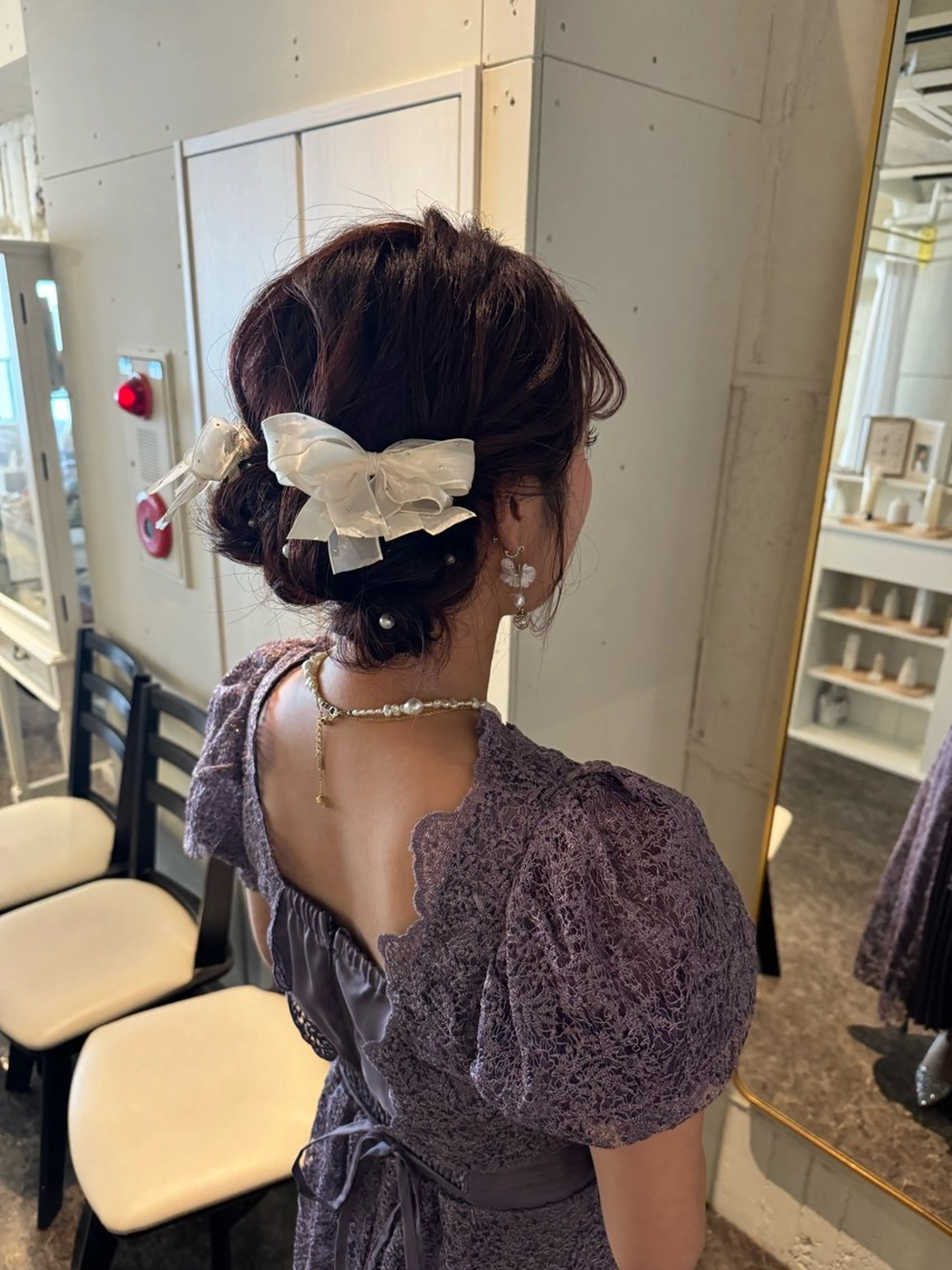 ミディアム ヘアアレンジ m.sante所属・小松 瑞季のヘアスタイル