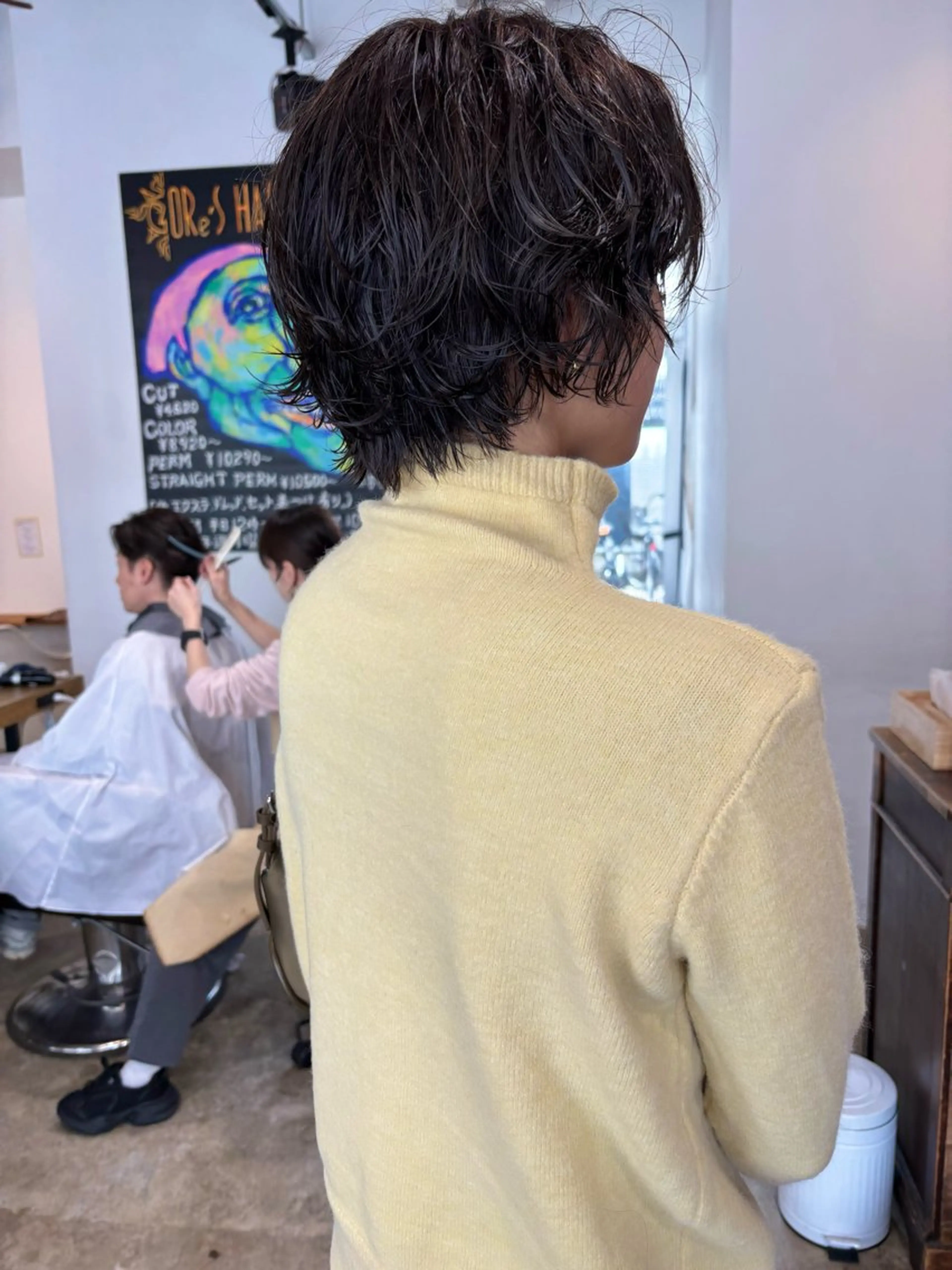 ショート パーマ 小日向 沙織のヘアスタイル
