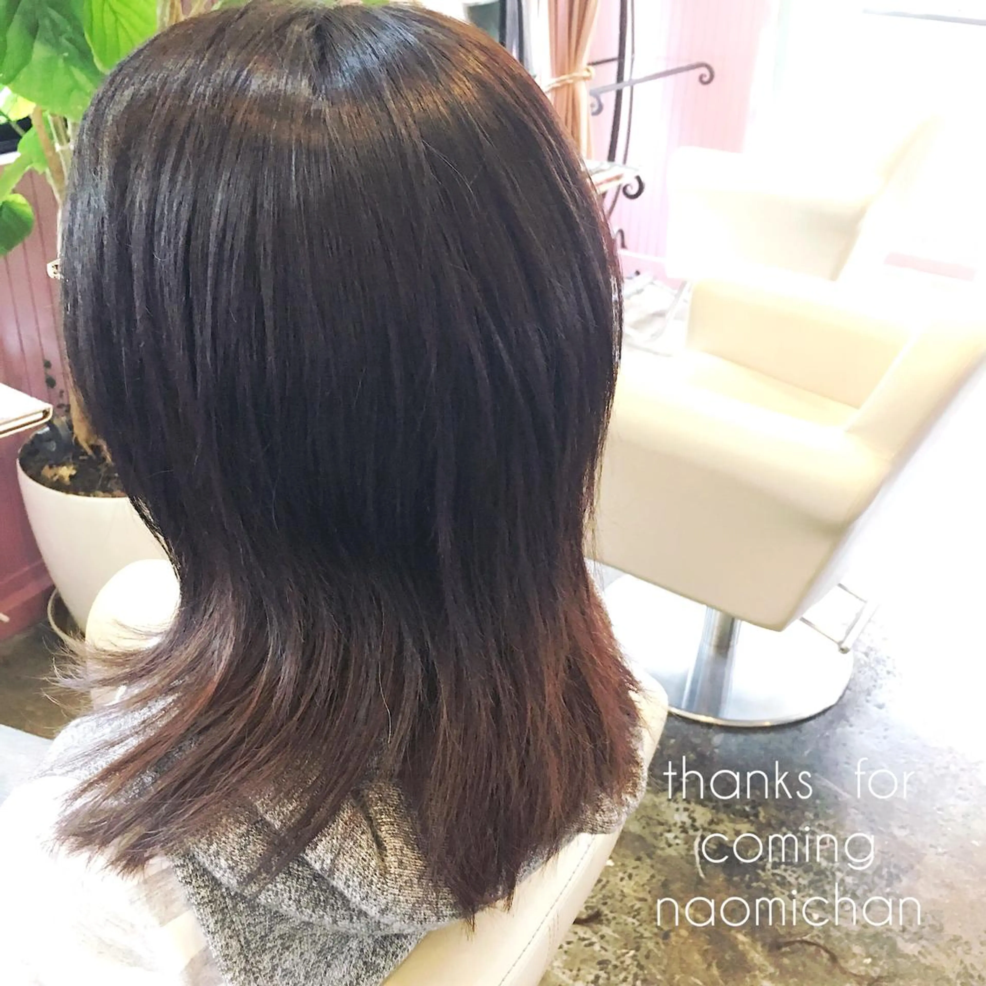 ミディアム カラー ヘアアレンジ くびれヘア 表参道Lise おおいしおりのヘアスタイル