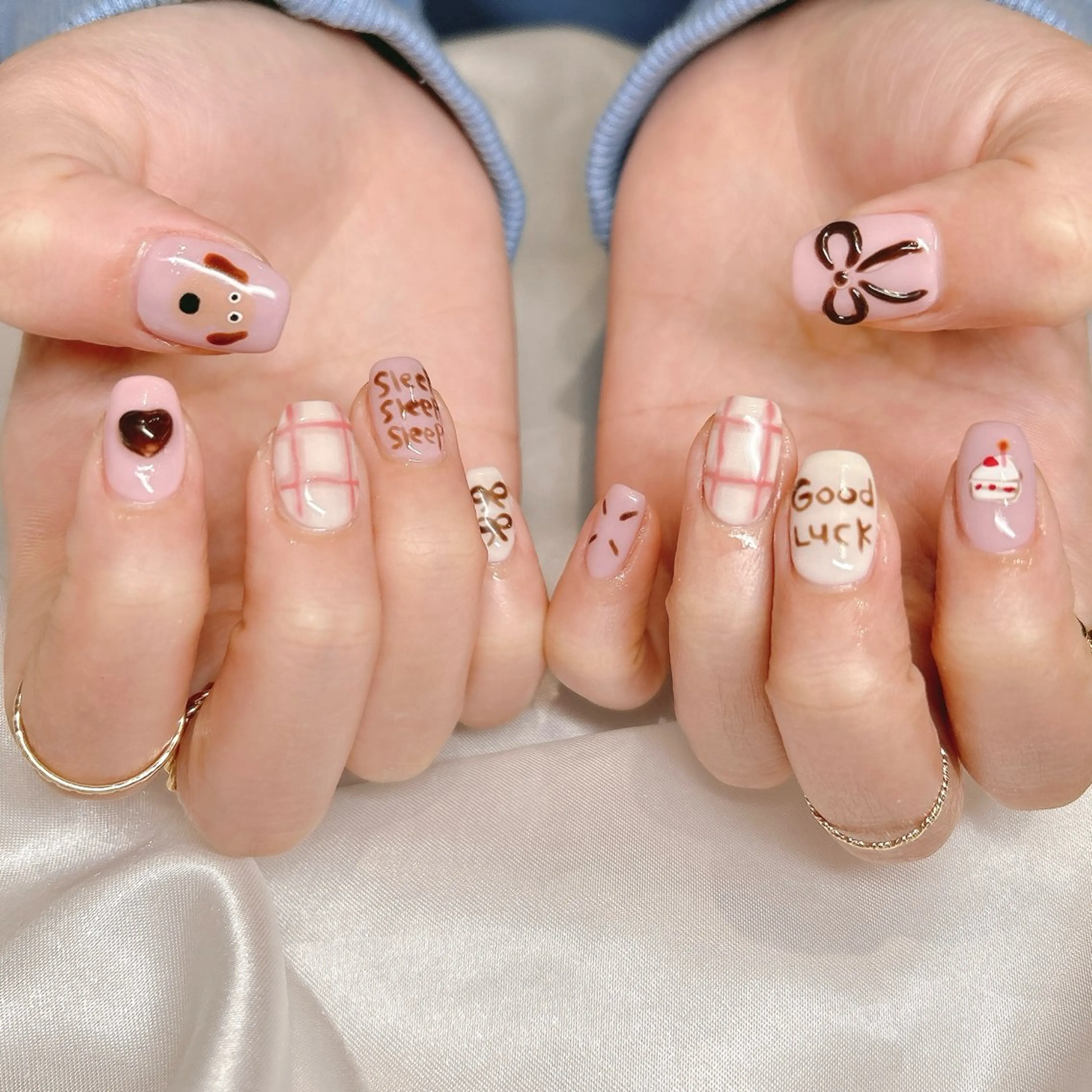 ネイル アートネイル ハンドネイル junna のぞいてねのネイルデザイン