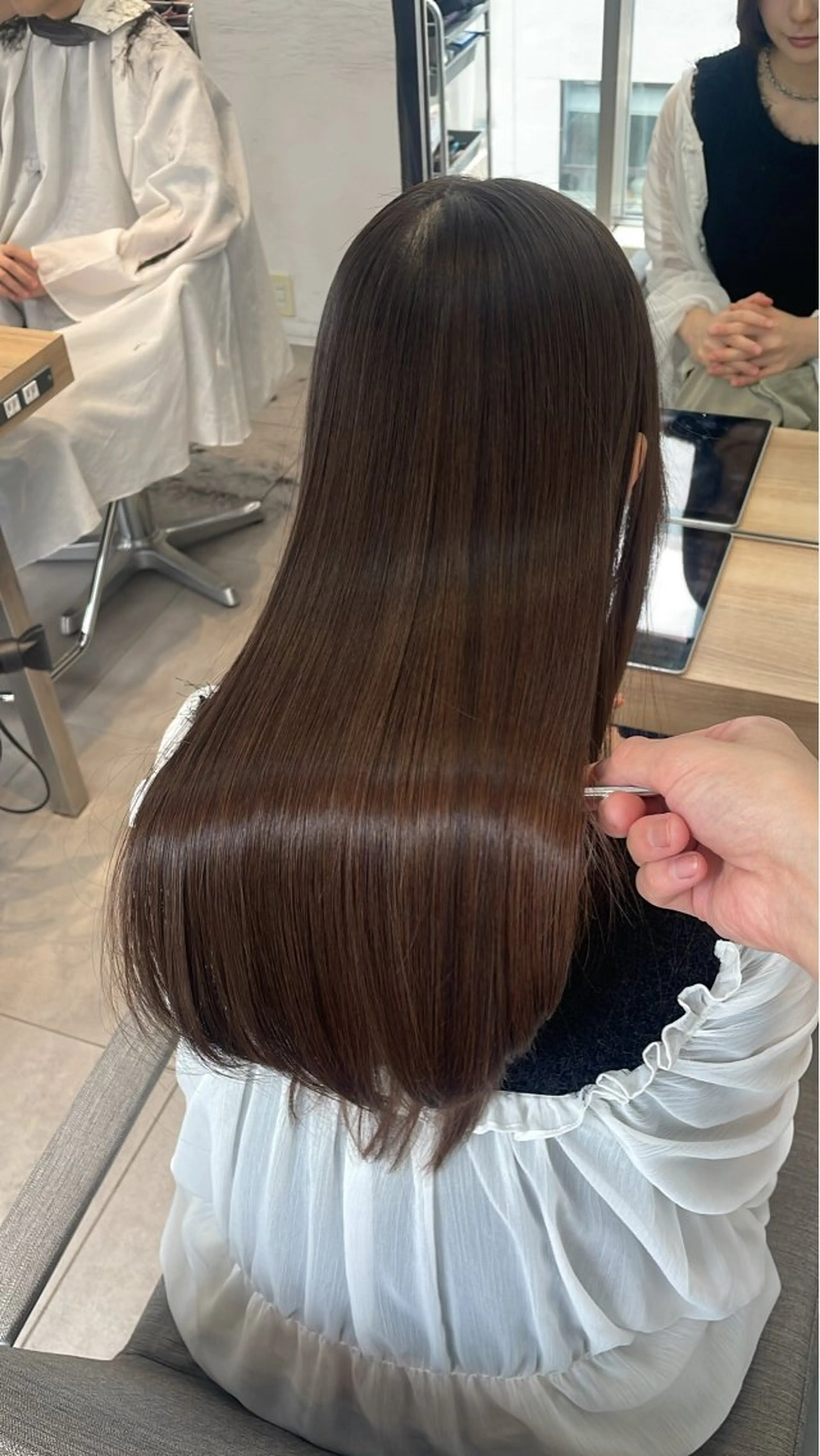 ロング カット 縮毛矯正 トリートメント ヘッドスパ ✨髪質改善✨美髪 矯正🫧小泉のヘアスタイル