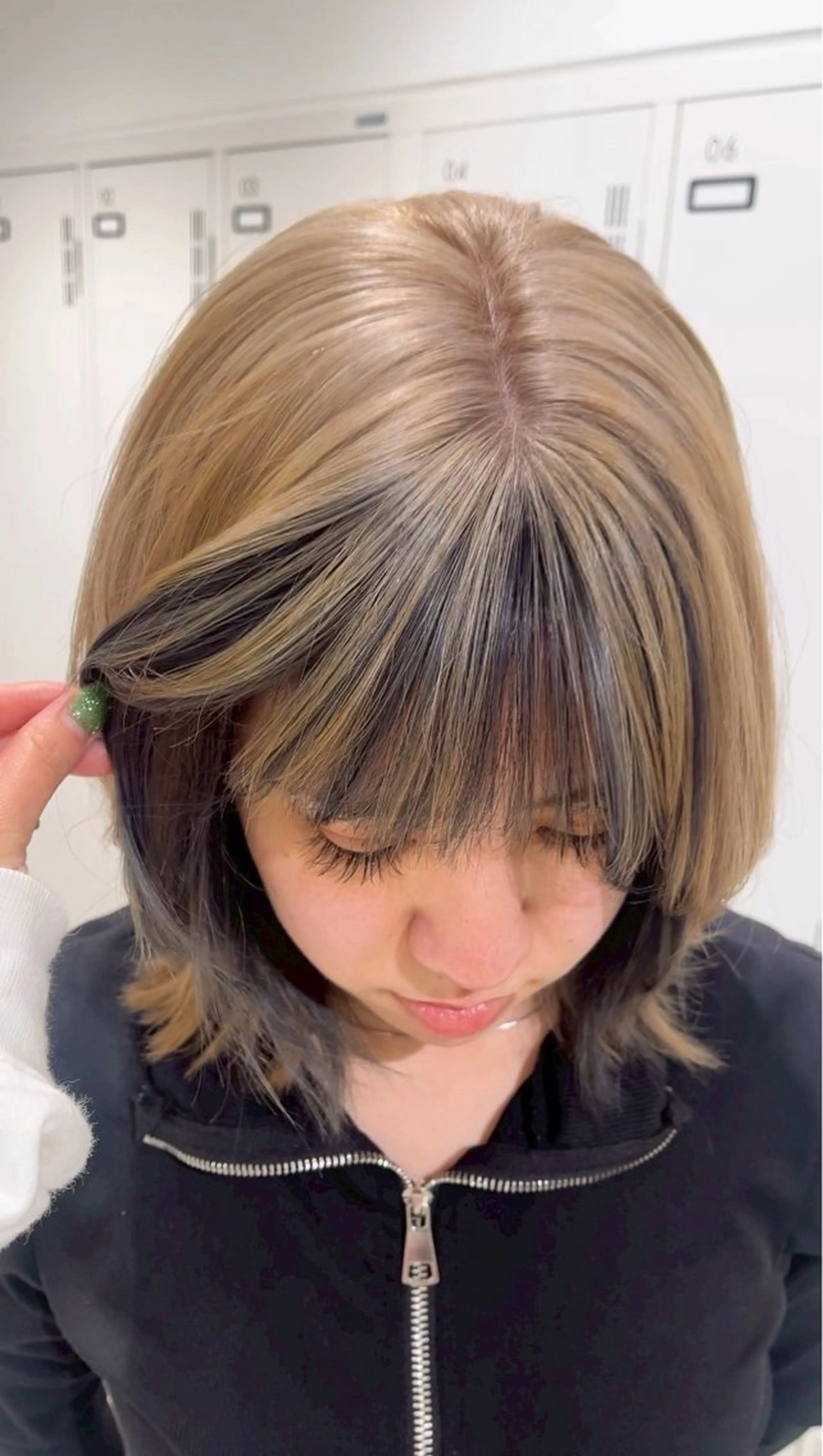 ミディアム ヘアカラー 【縮毛矯正/レディー スカット】美涼🎀のヘアスタイル