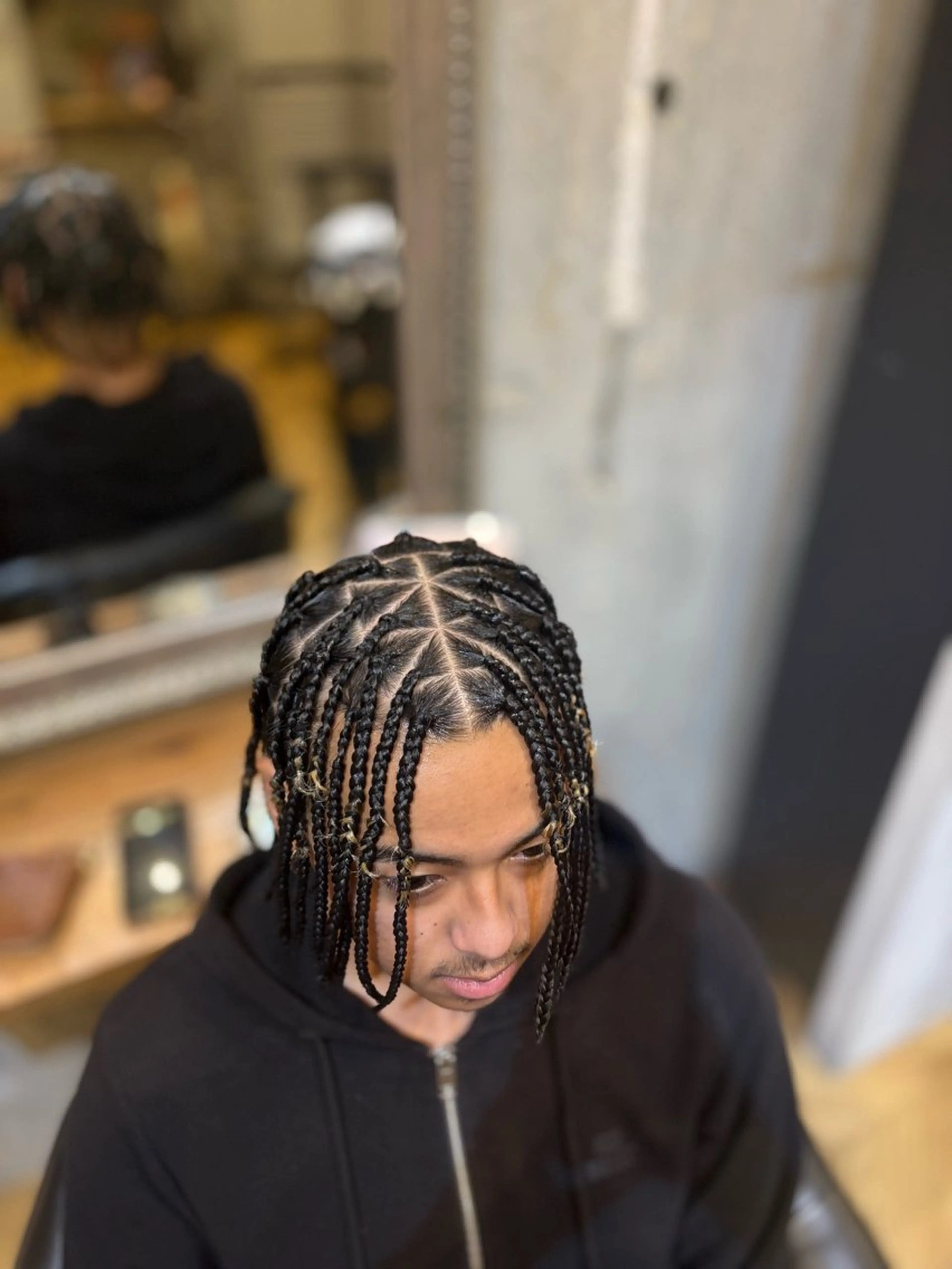 ヘアアレンジ メンズ ヘアセット コーンロウ/ ブレイズ　大田竜也のヘアスタイル