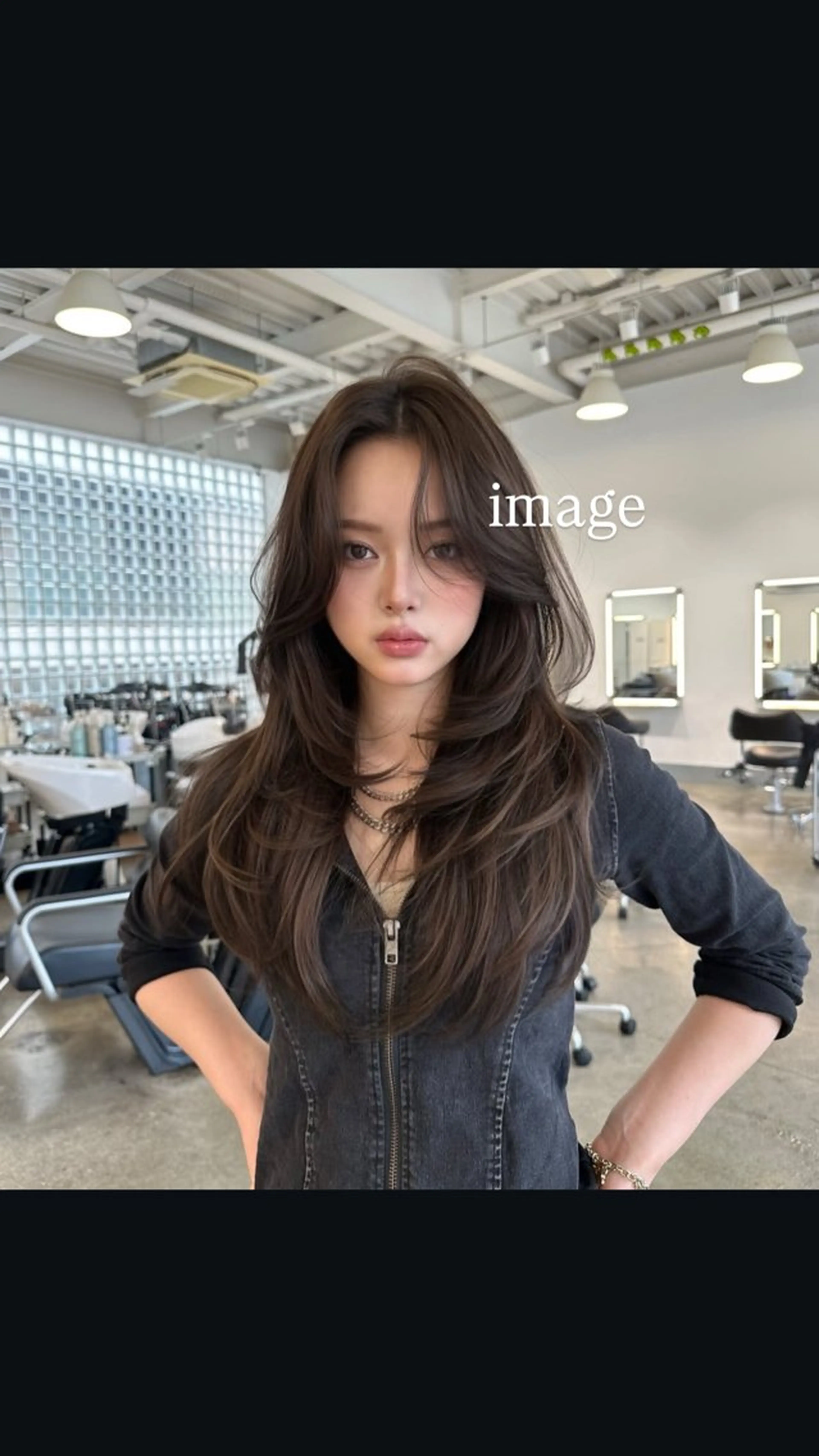 ロング レイヤーカット カット 伊藤 凜のヘアスタイル