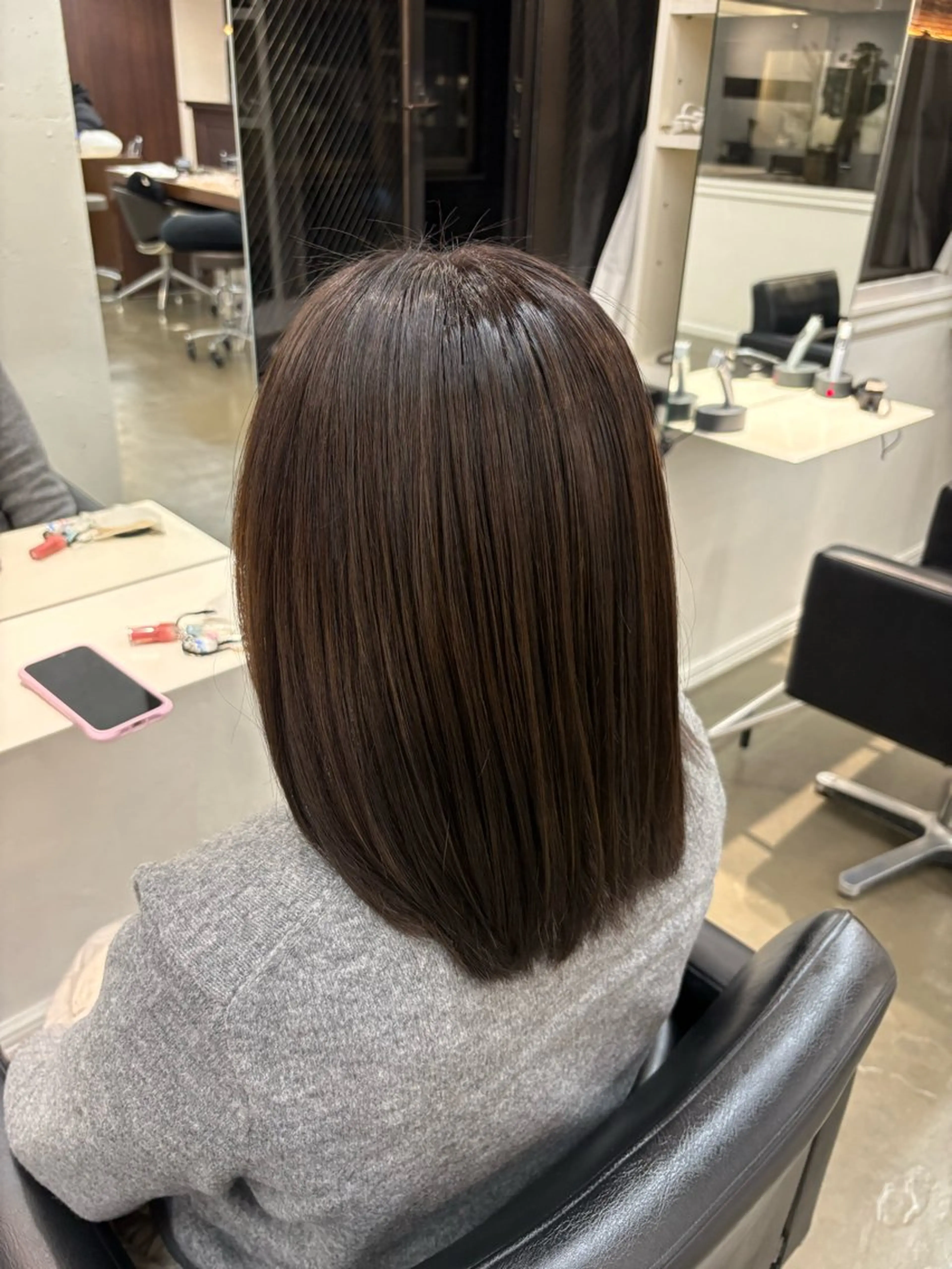 コスメストレート✨️(地毛風ストレートパーマ)の写真