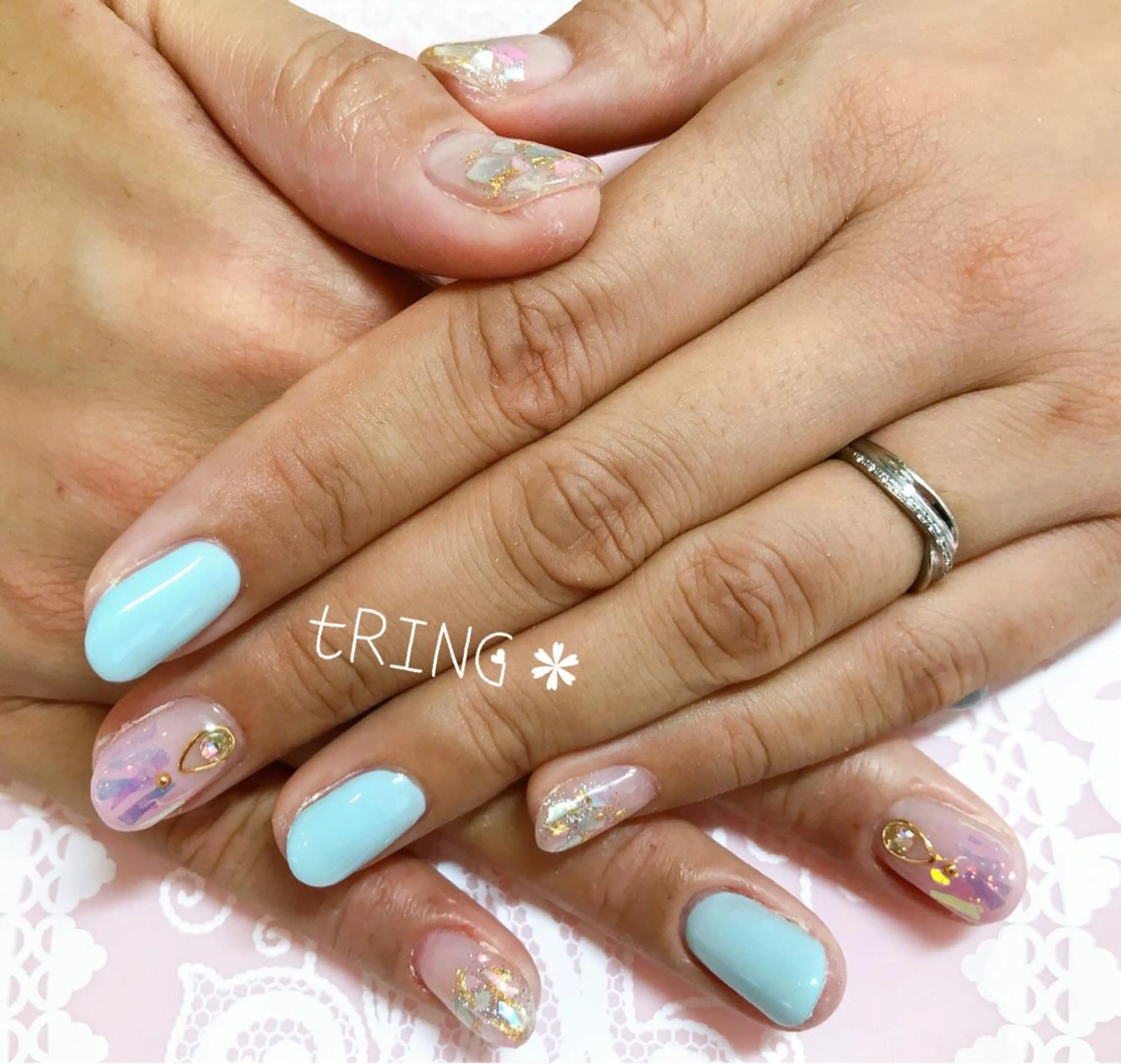 ネイル ハンドネイル tRING＊ しいの木台のネイルデザイン
