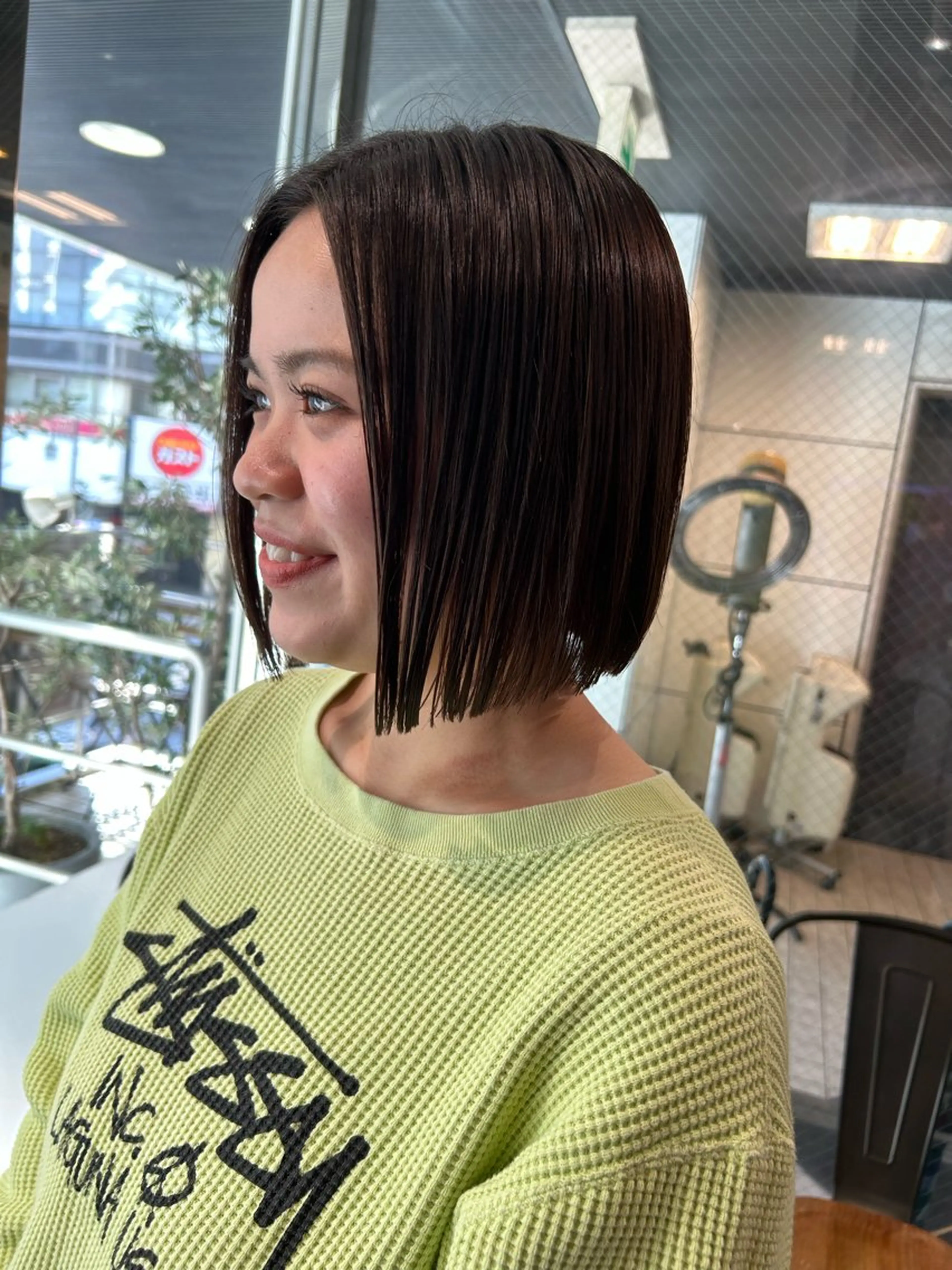 ミディアム ボブ カット メンズ/艶髪/カラー サクラ🌸のヘアスタイル