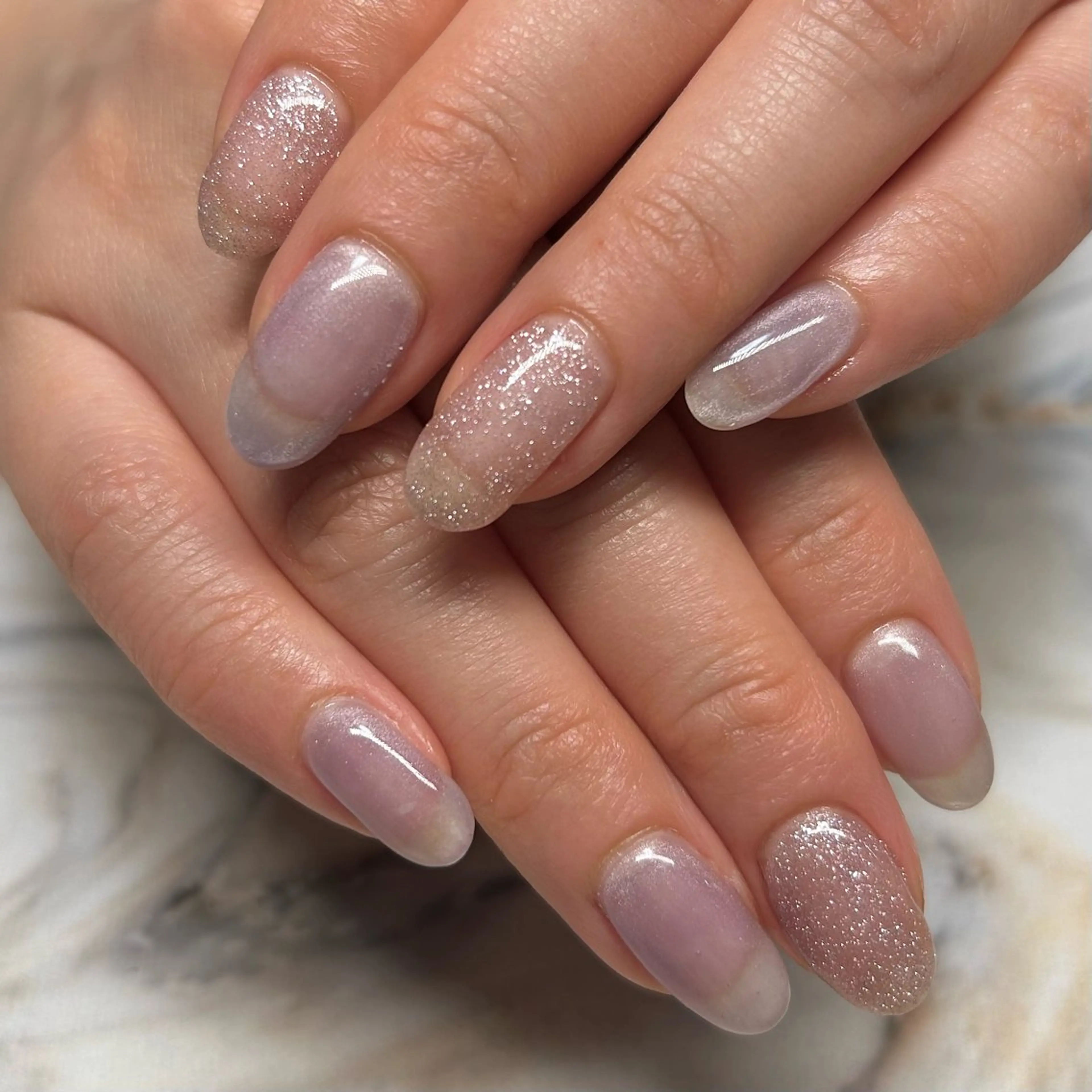 ネイル フラッシュネイル マグネットネイル ニュアンスネイル オフィスネイル シンプルネイル Nail Stellaのネイルデザイン