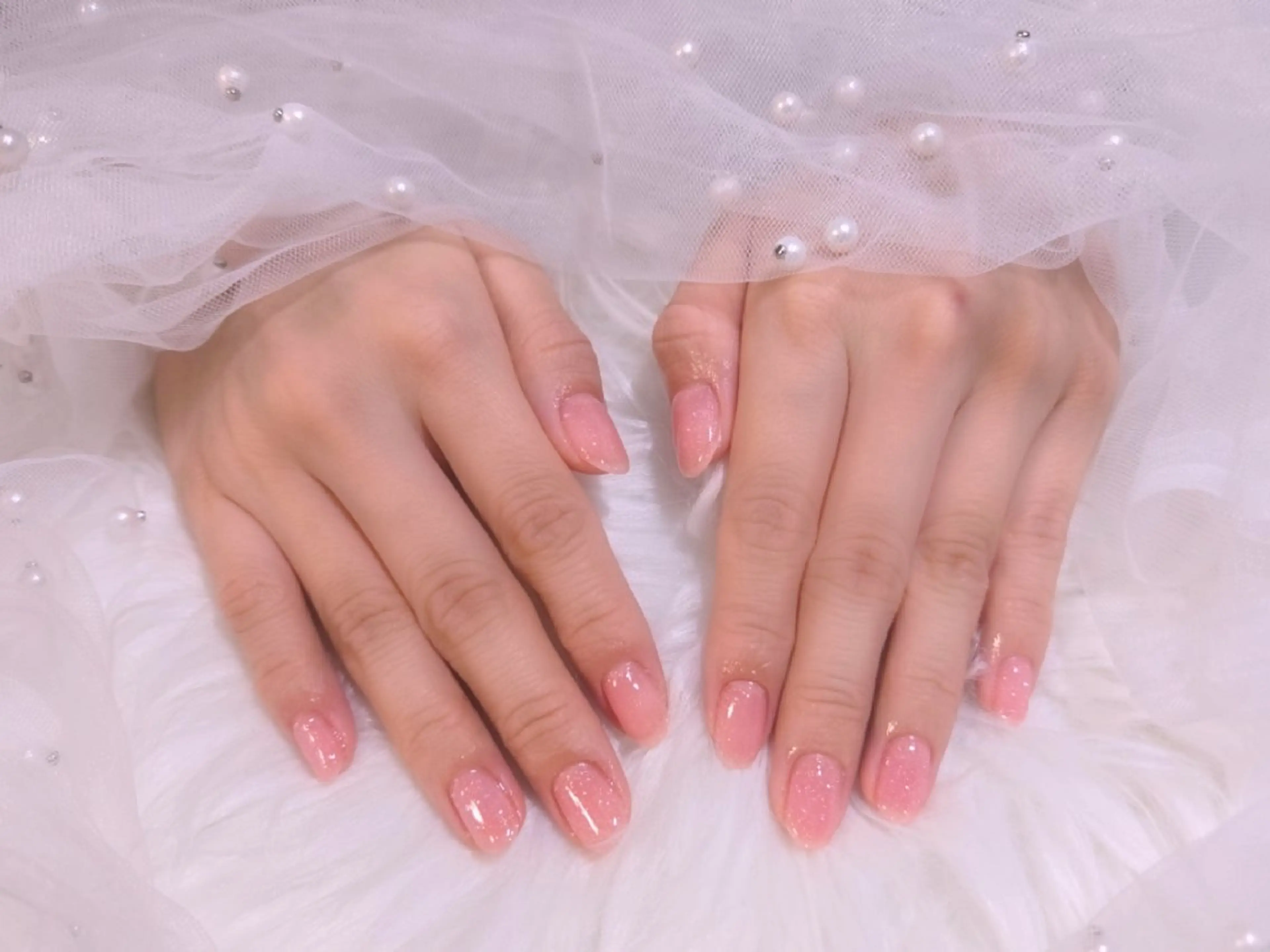 🤍𓈒𓏸︎︎︎︎【8月限定/パラジェル使用】ワンカラーネイル✨の写真