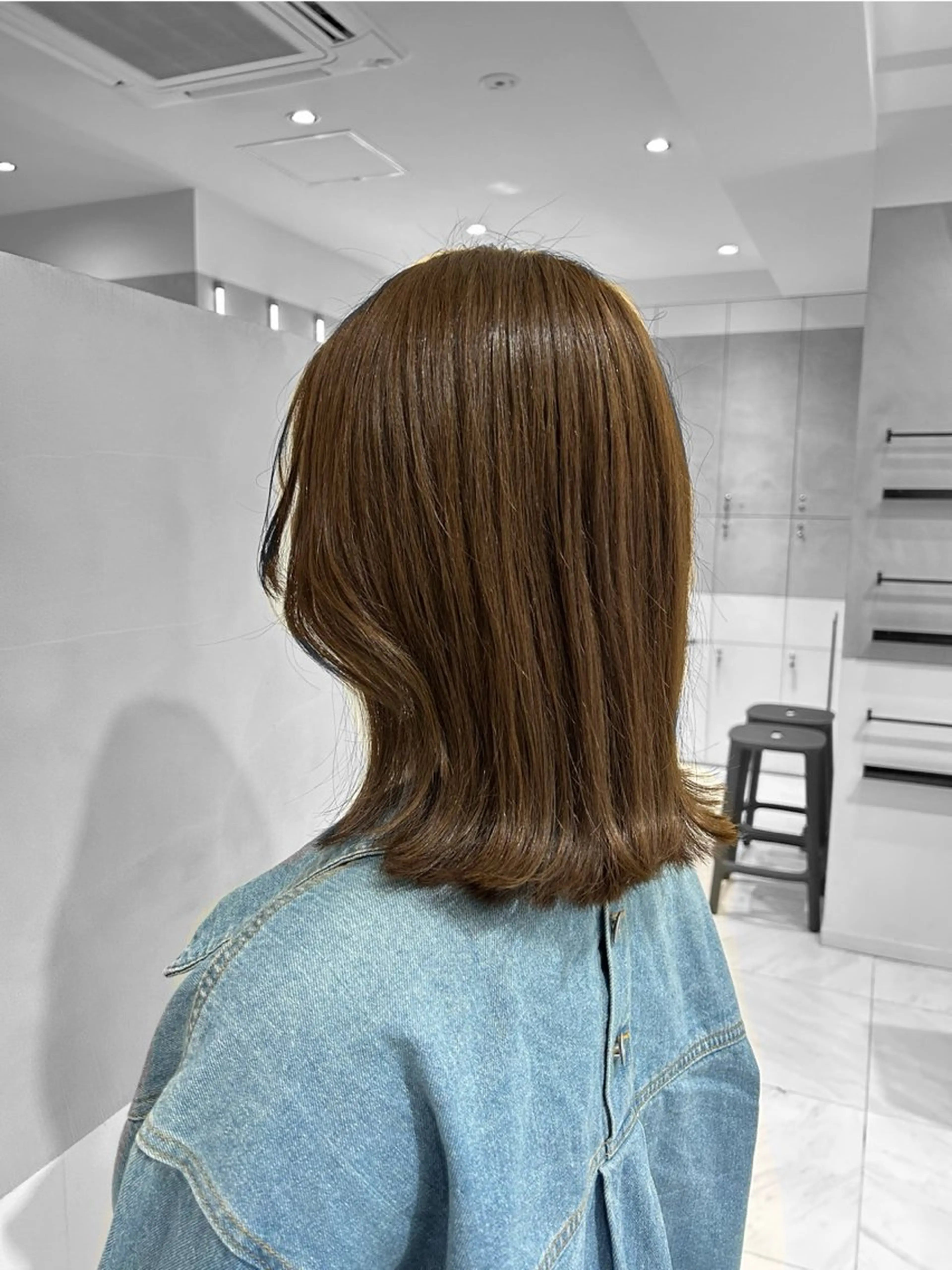 ミディアム カラー ヘアカラー トリートメント ✨ブリーチカラー/ 艶髪suzu🪽🤎のヘアスタイル