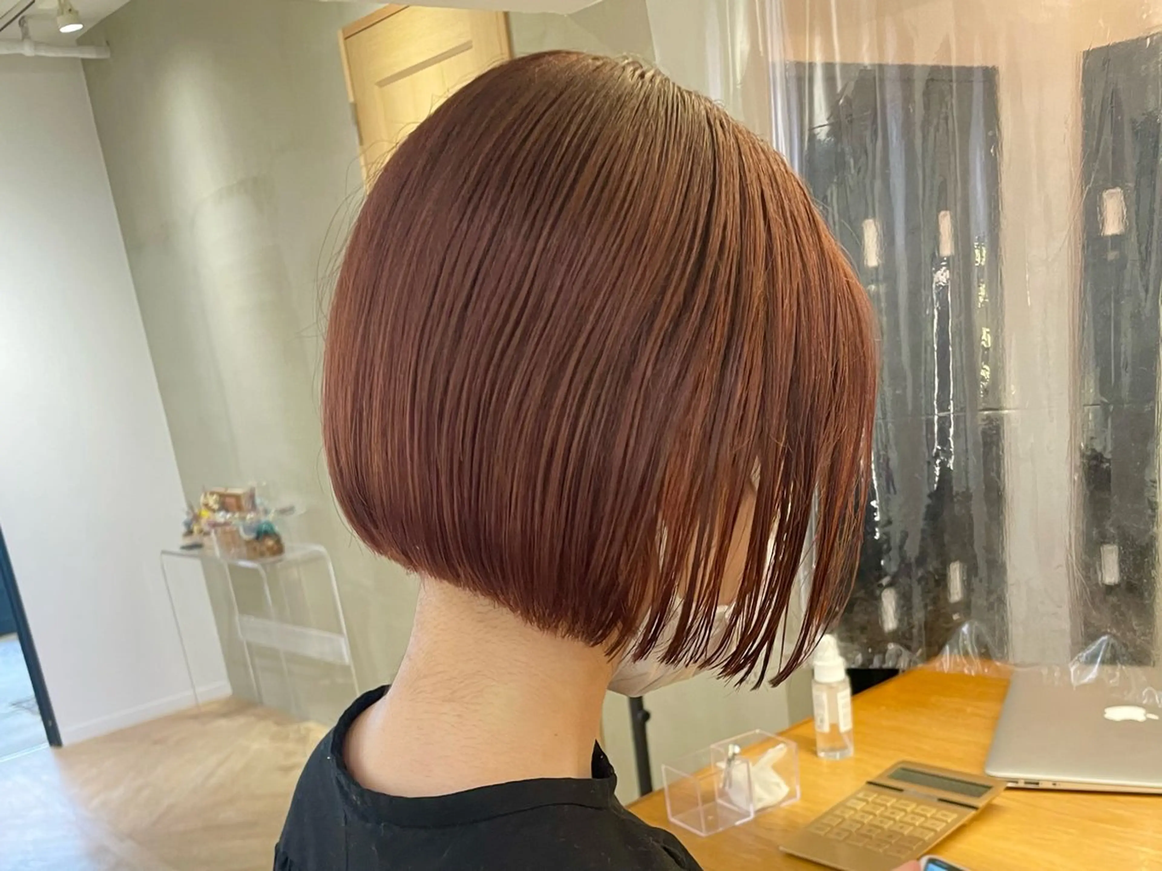 ミディアム オレンジブラウン LOREN＋透明感 オリーブhirokoのヘアスタイル