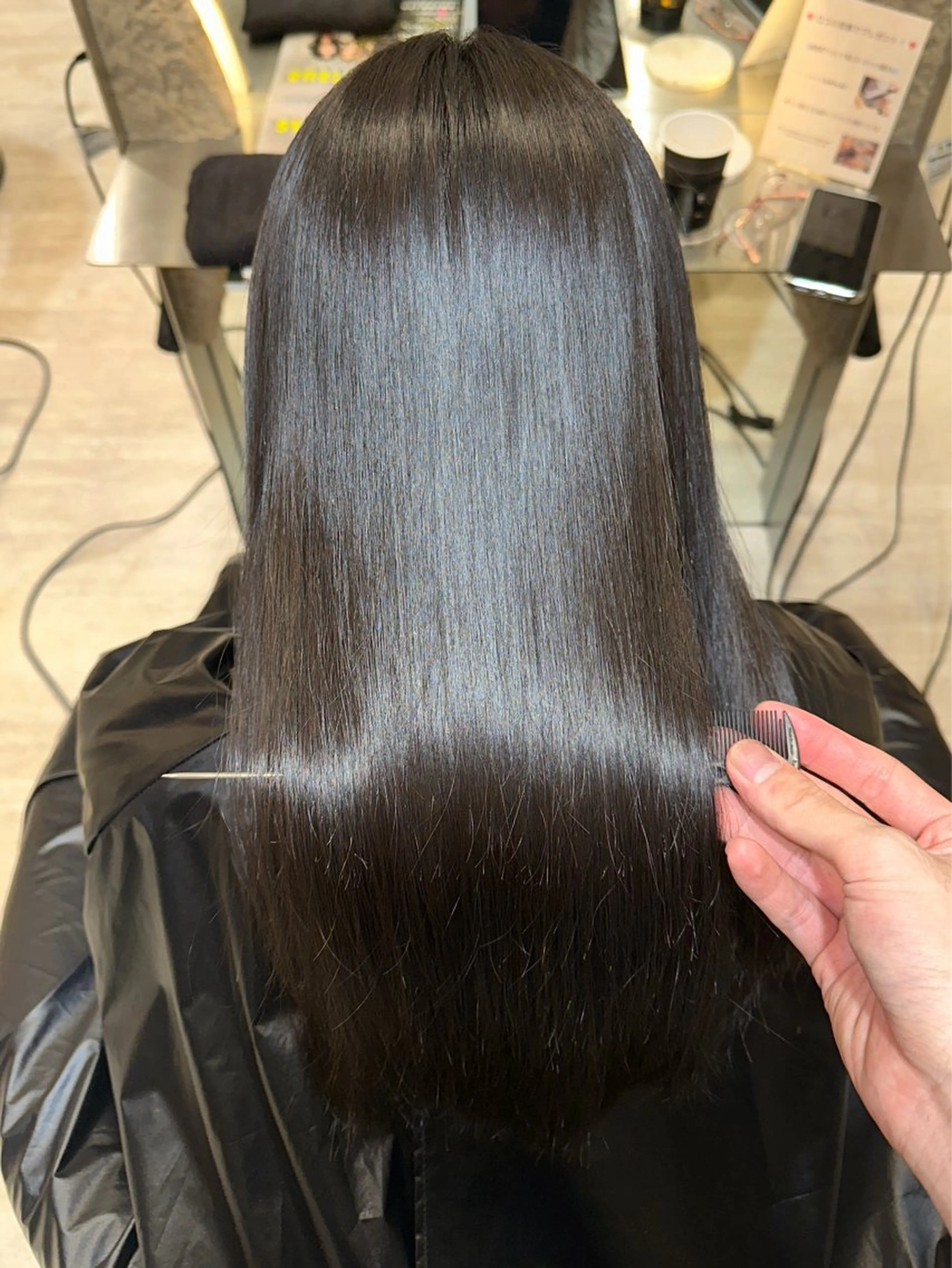 ロング カット 縮毛矯正 トリートメント 顔周り/韓国レイヤー /髪質改善/小原幹太のヘアスタイル