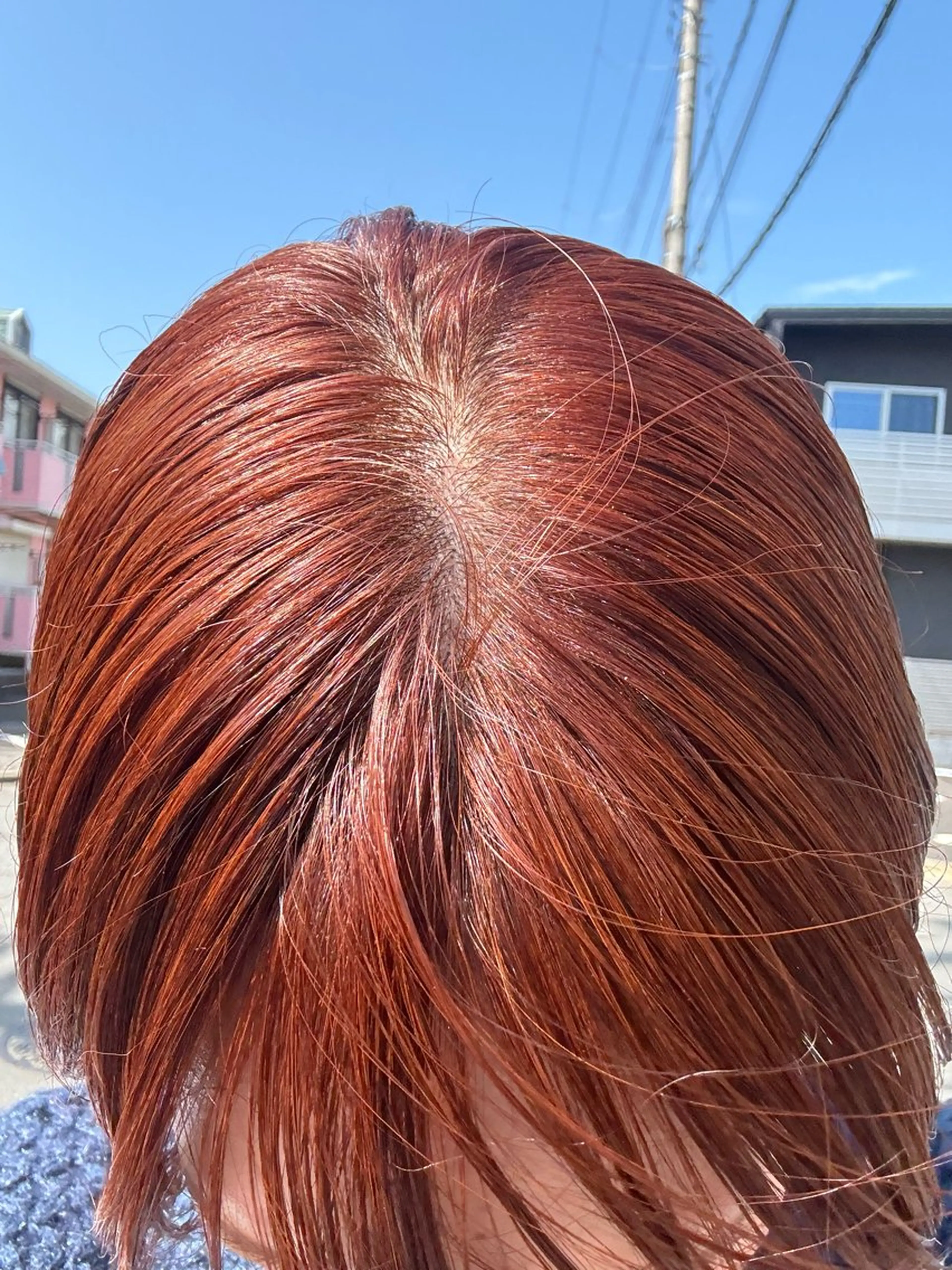 ショート カラー オレンジ ヘアカラー トリートメント サアヤ/ SYS by fitのヘアスタイル