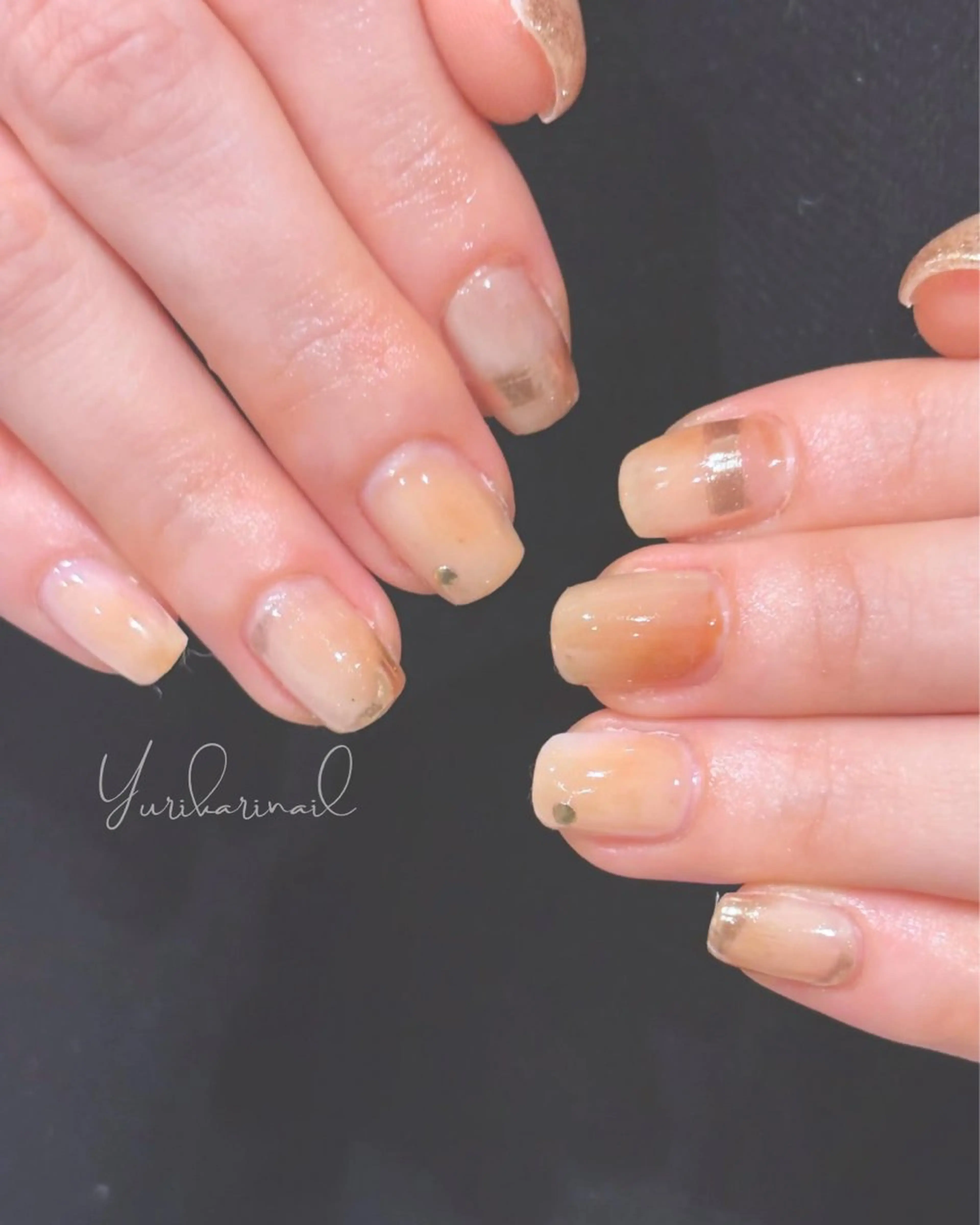 ネイル ニュアンスネイル ハンドネイル ネイリスト ゆりかのネイルデザイン