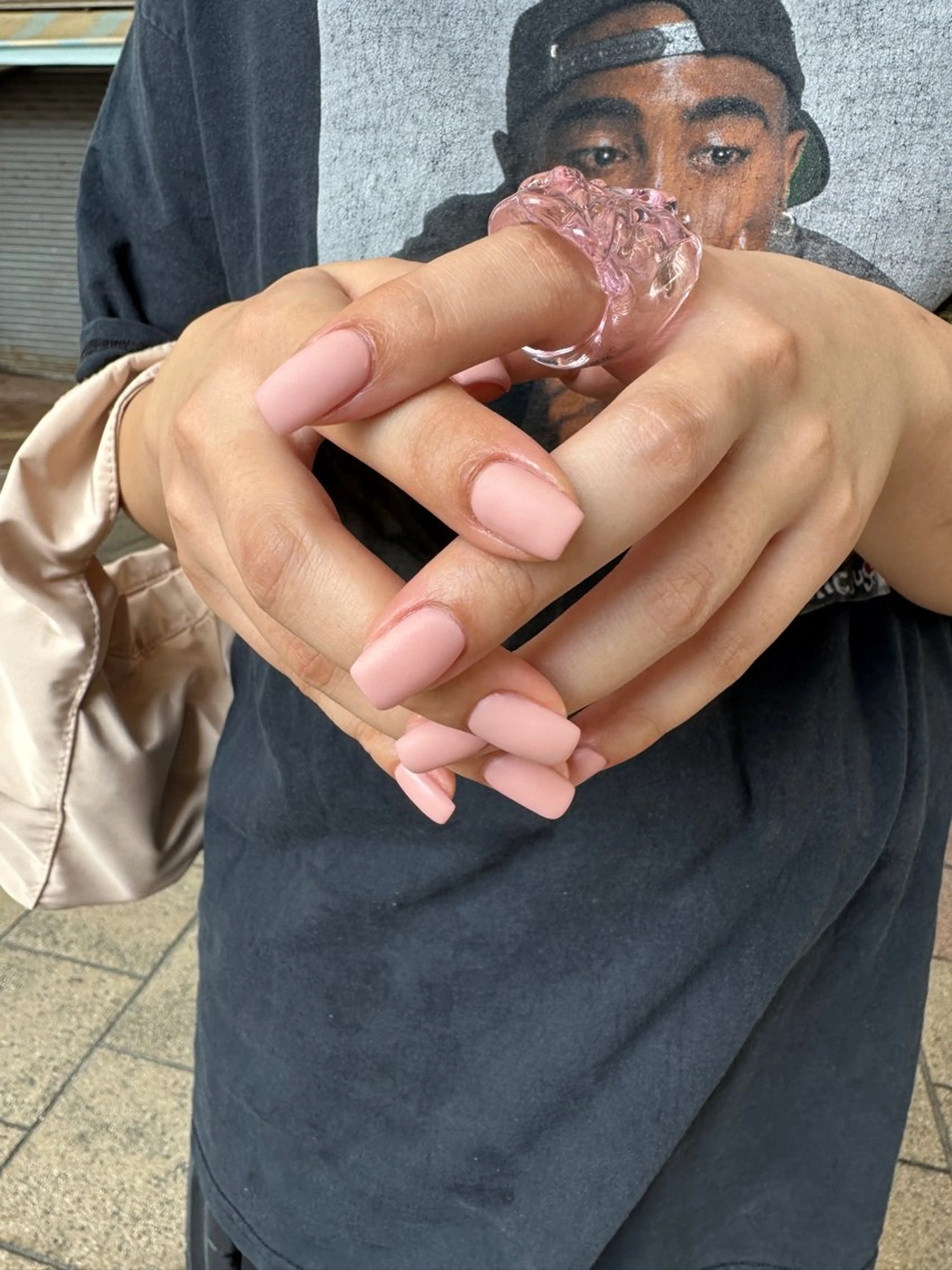 ネイル マットネイル ピンク ハンドネイル フットネイル nail salon  ∞ mikanal ∞所属・nailsalon ∞ ﾐｶﾅﾙ ∞のネイルデザイン