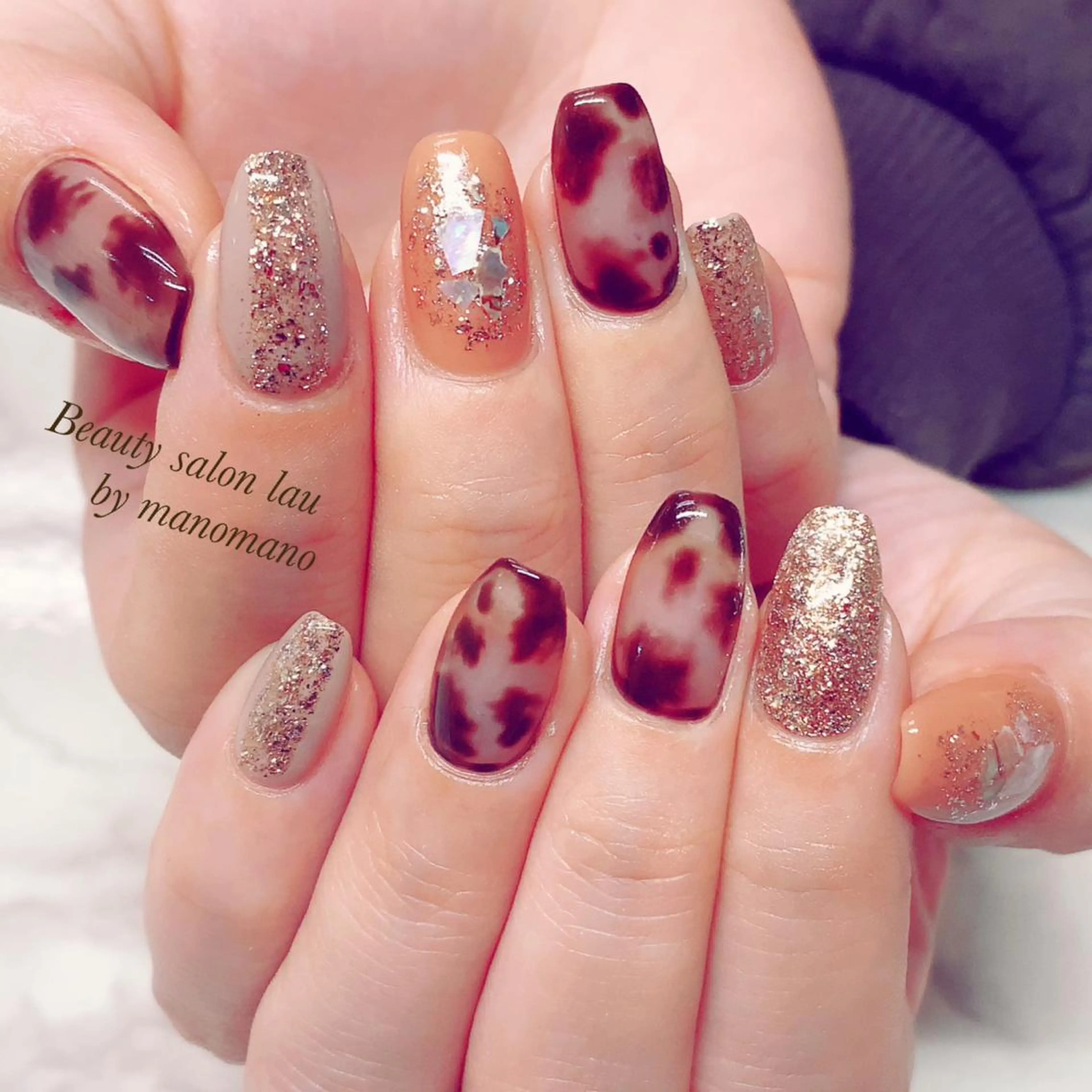 ネイル ハンドネイル ラウバイマノマノ なかざとのネイルデザイン
