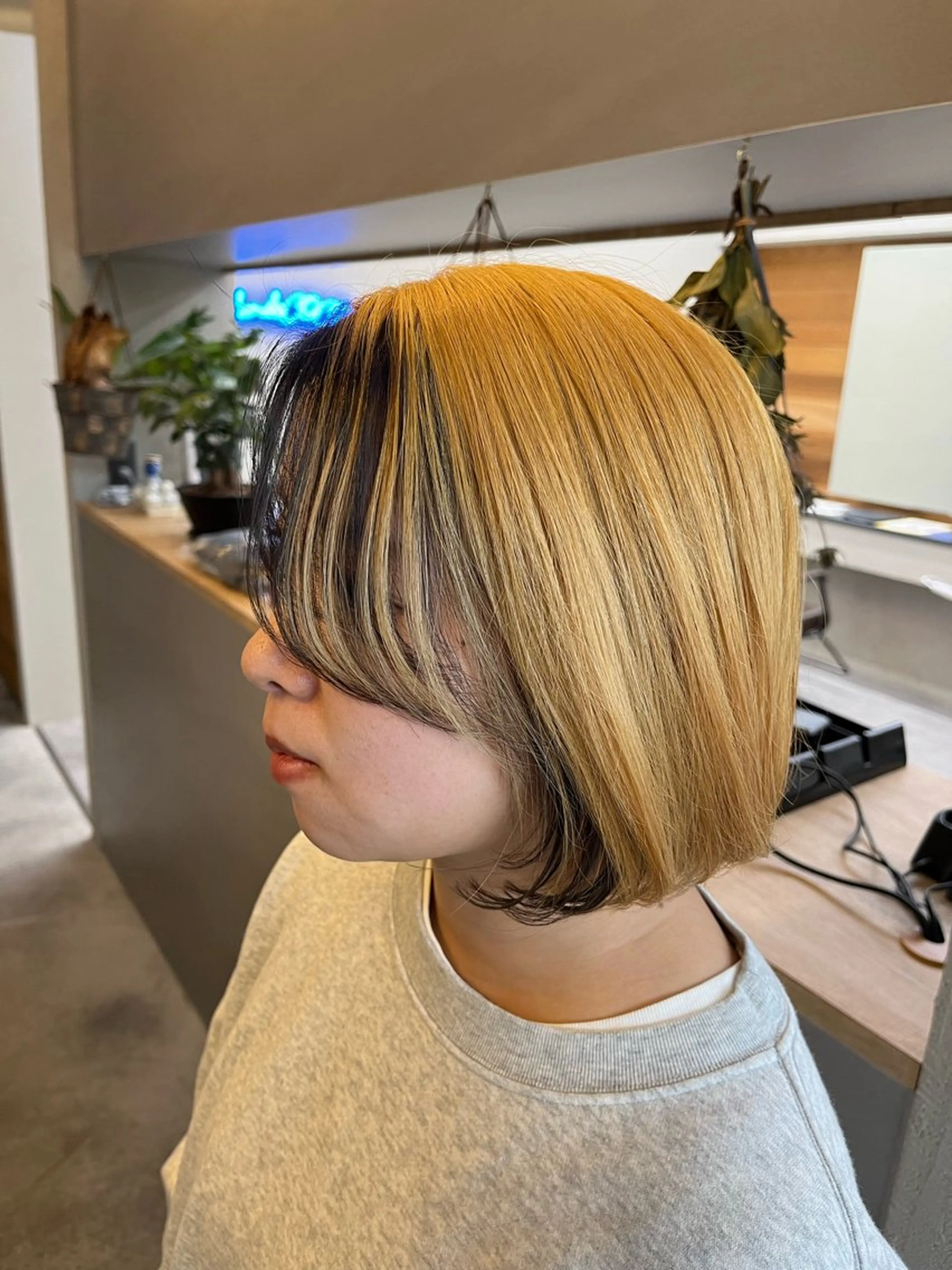 ミディアム カラー Salon de  COCO所属・Yuka /ツヤカラー✨のヘアスタイル