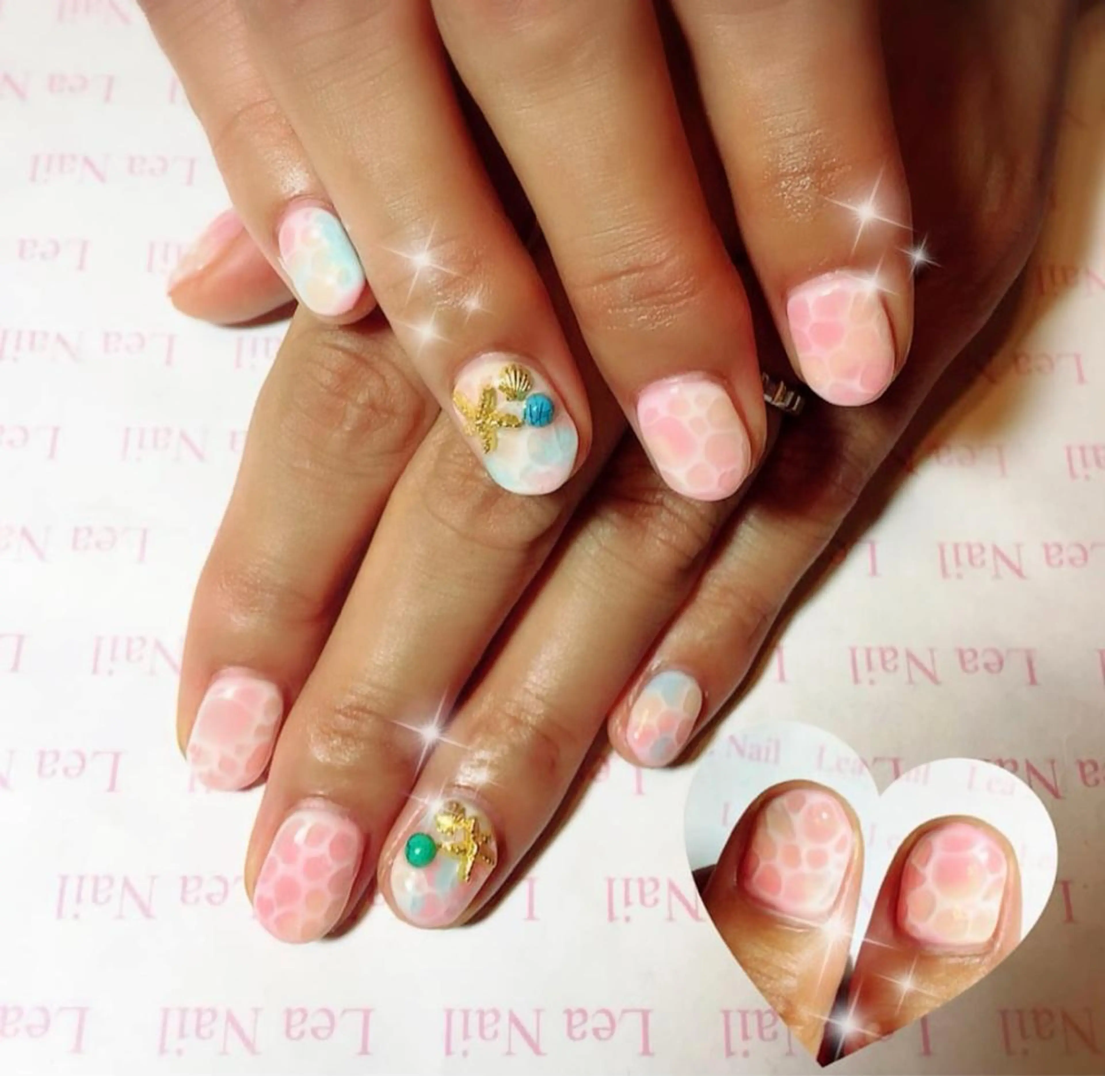 ネイル ピンク Lea Nailのネイルデザイン