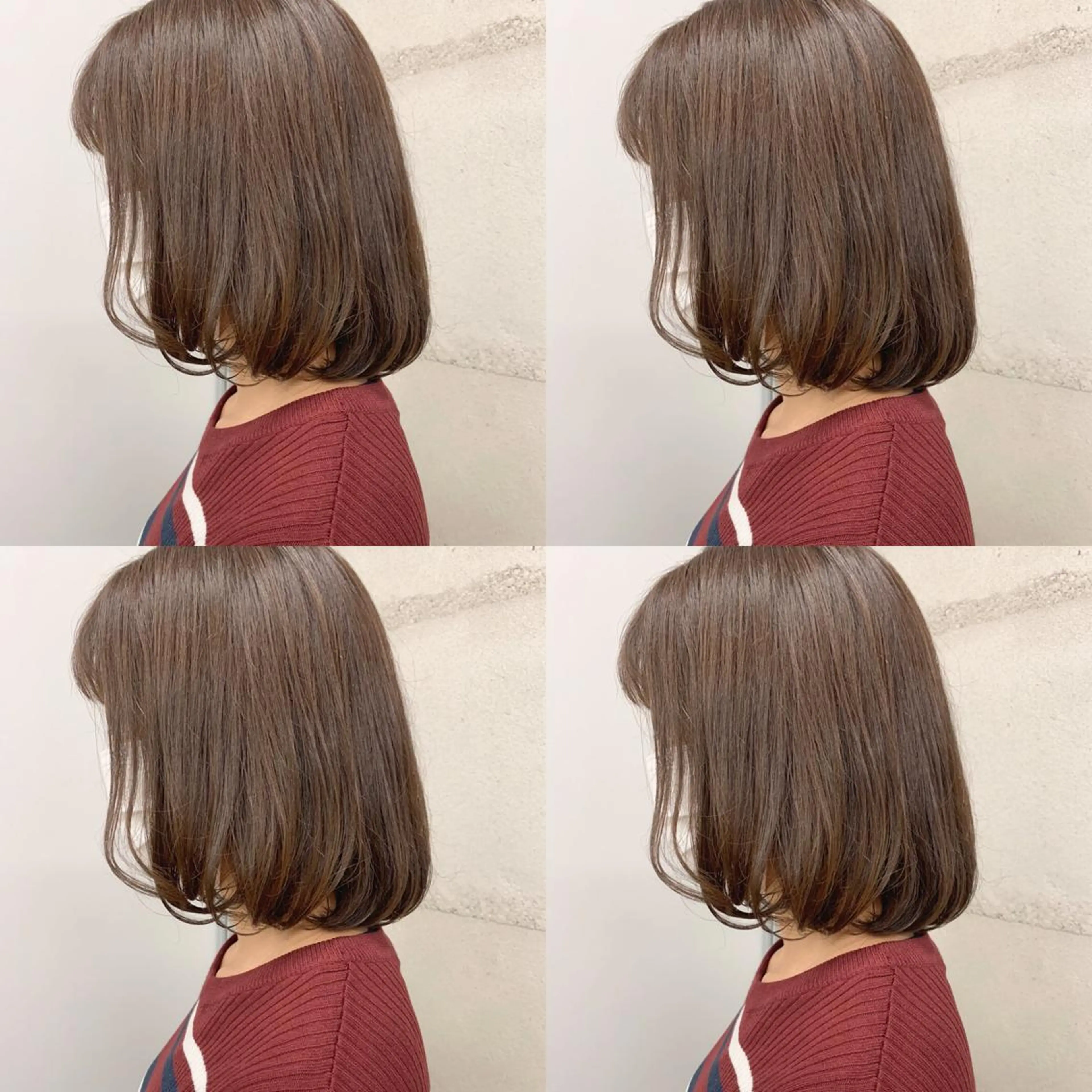 ミディアム 透明感/オリーブ/ グレージュ/YUKAのヘアスタイル