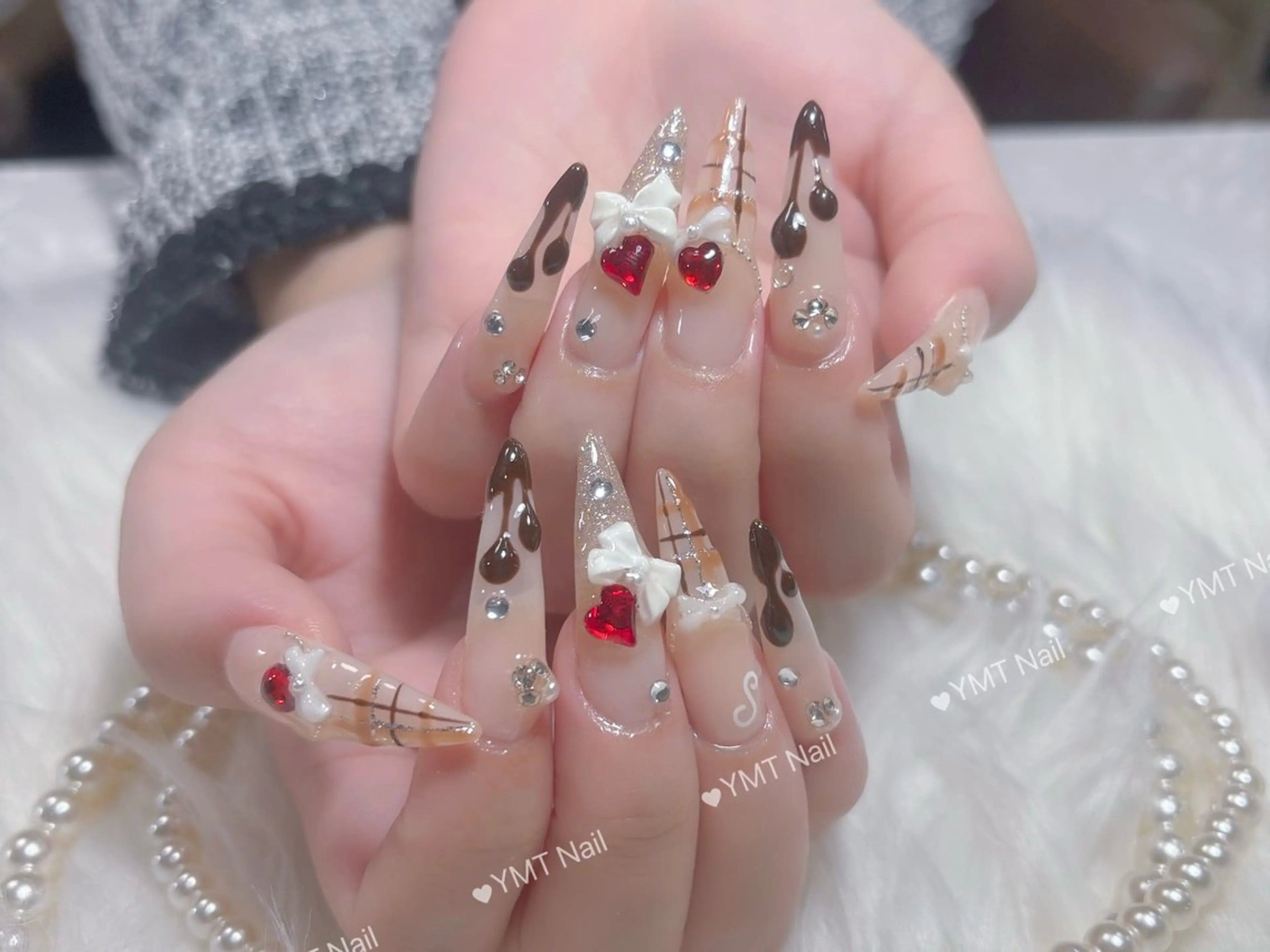ネイル 長さ出し フットネイル ジェルネイル 韓国ネイル マグネットネイル ハンドネイル YMT.NailStudio所属・YMT． NailStudioのネイルデザイン