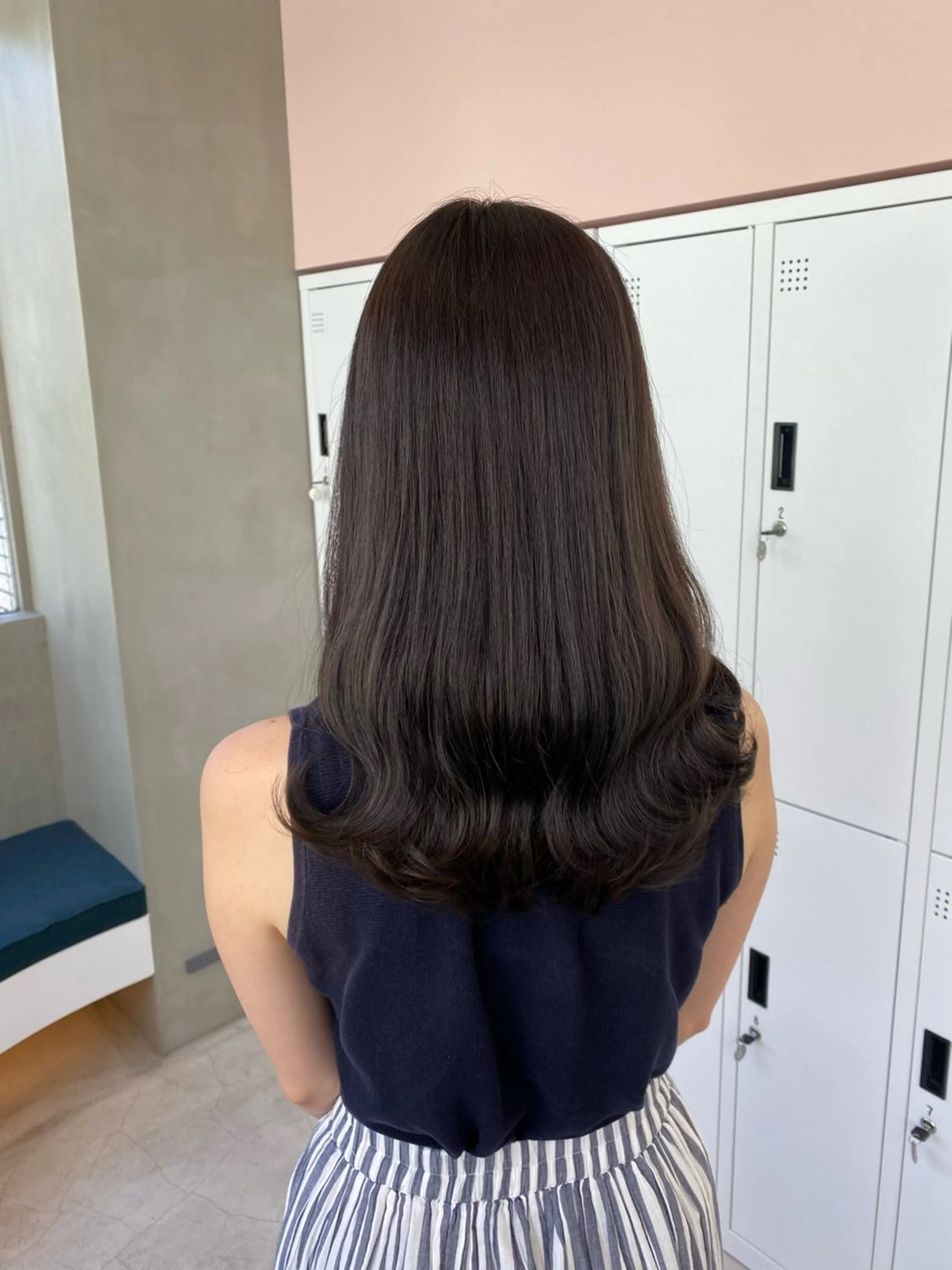 セミロング カラー カット ヘアカラー トリートメント blink所属・暖色/ブラウン/ 透明感/ゆうかのヘアスタイル