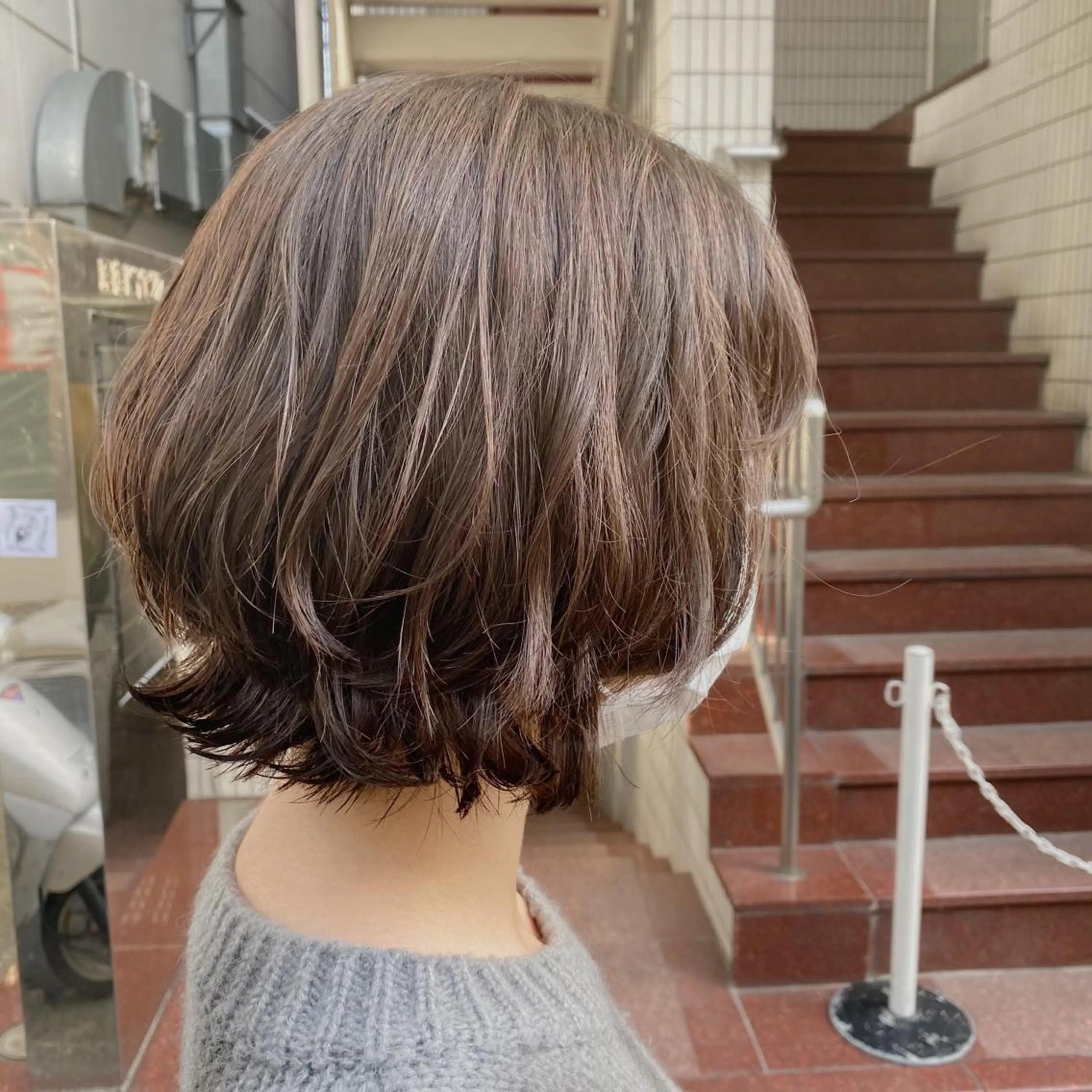 ショート カラー パーマ ヘアアレンジ メンズ 🍀髪質改善 ケアカラーrootsのヘアスタイル