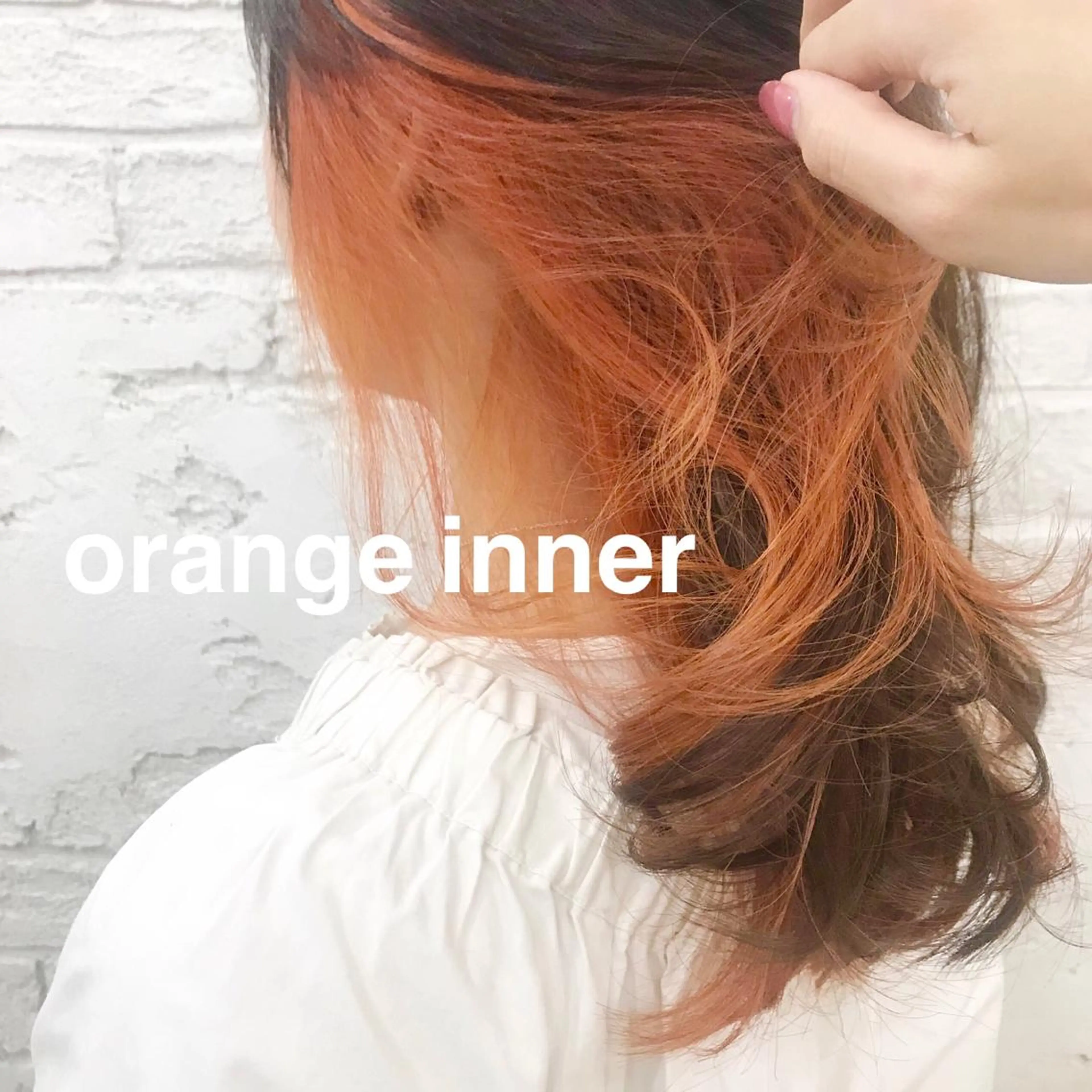 ロング カラー オリーブ/アッシュ やわらか透明感カラーのヘアスタイル