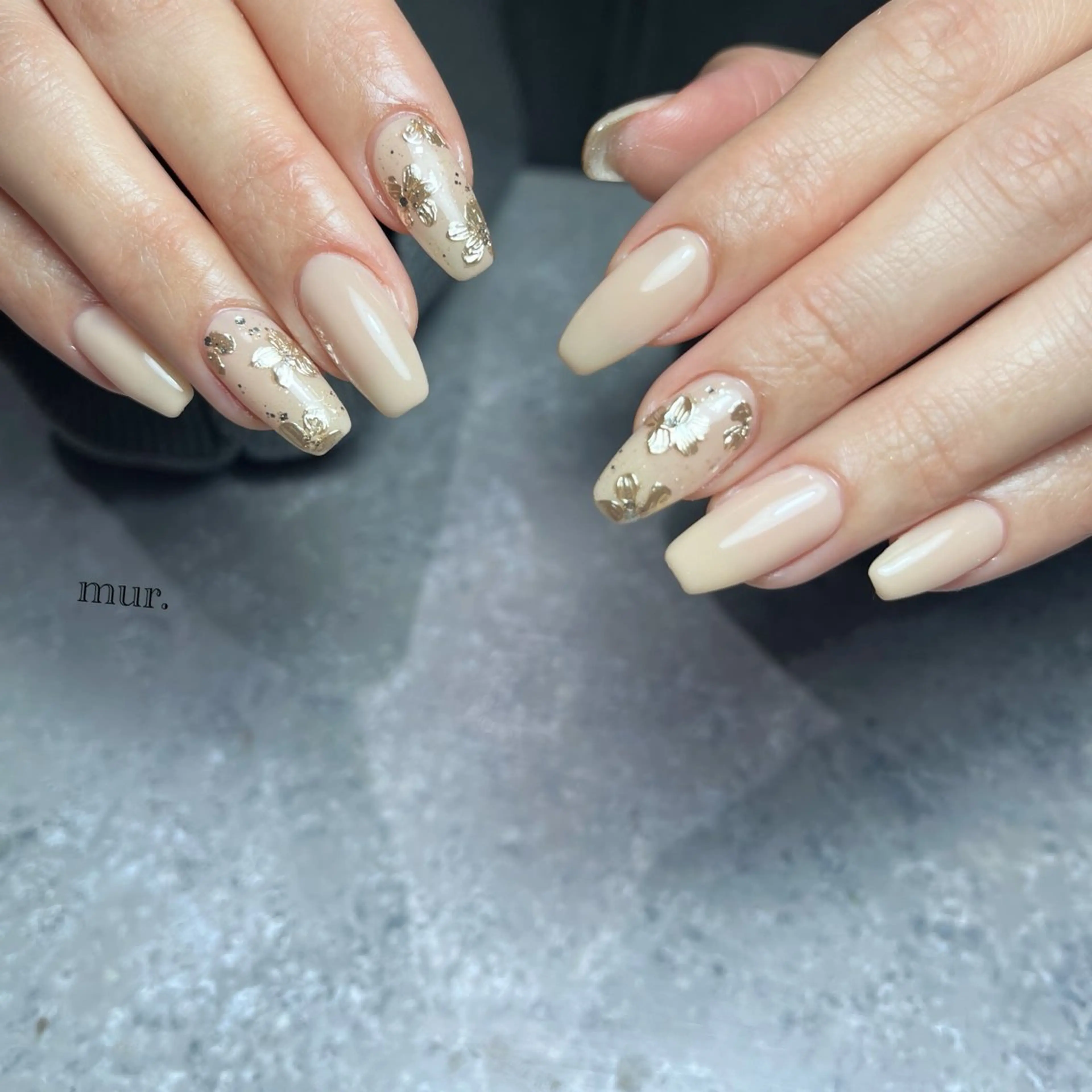 ネイル フラワーネイル ハンドネイル nailsalon mur.のネイルデザイン