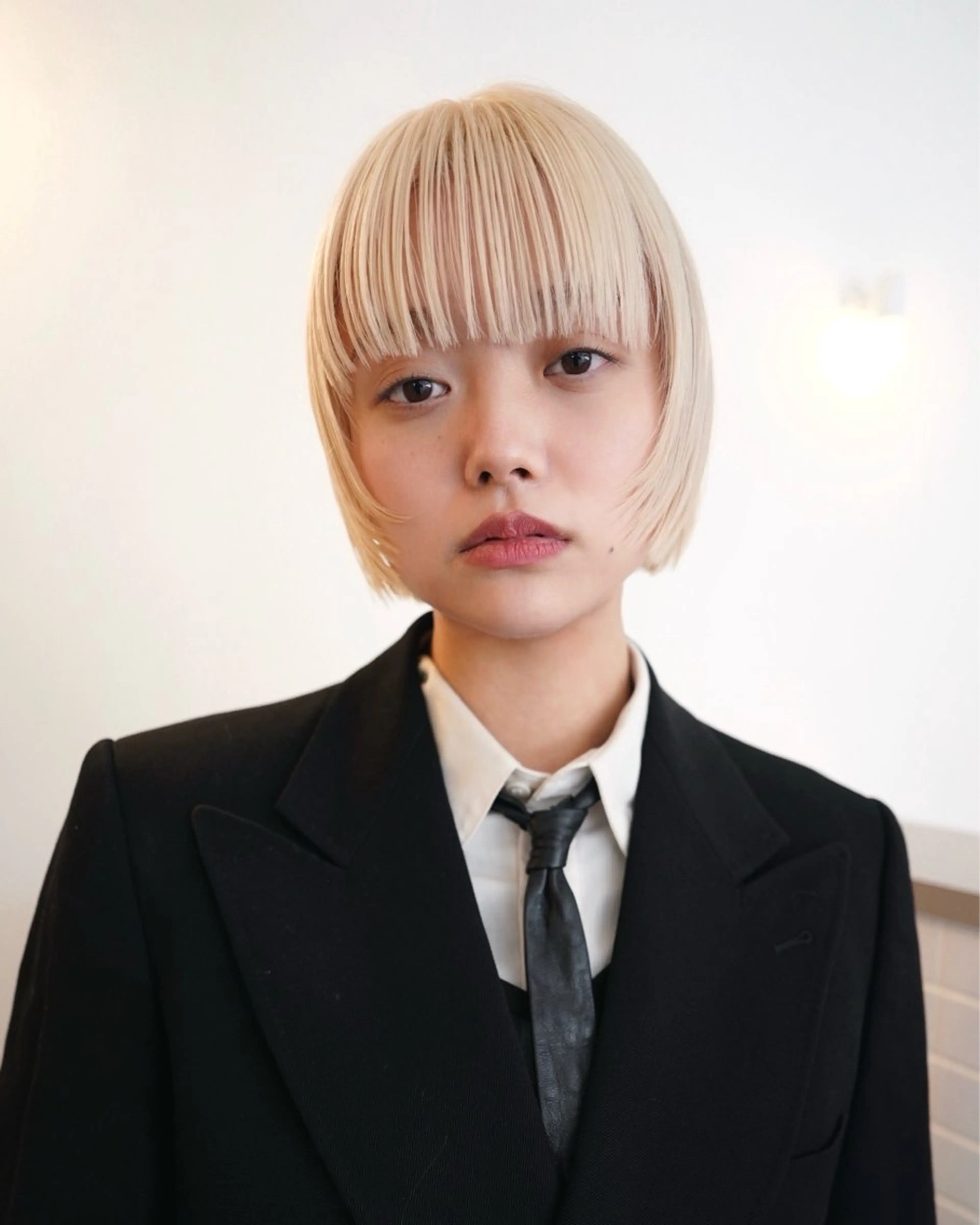 ショート カラー ブロンド ホワイトブロンド ボブ カット トリートメント デザイン/レイヤー Kaito🐩/栄のヘアスタイル