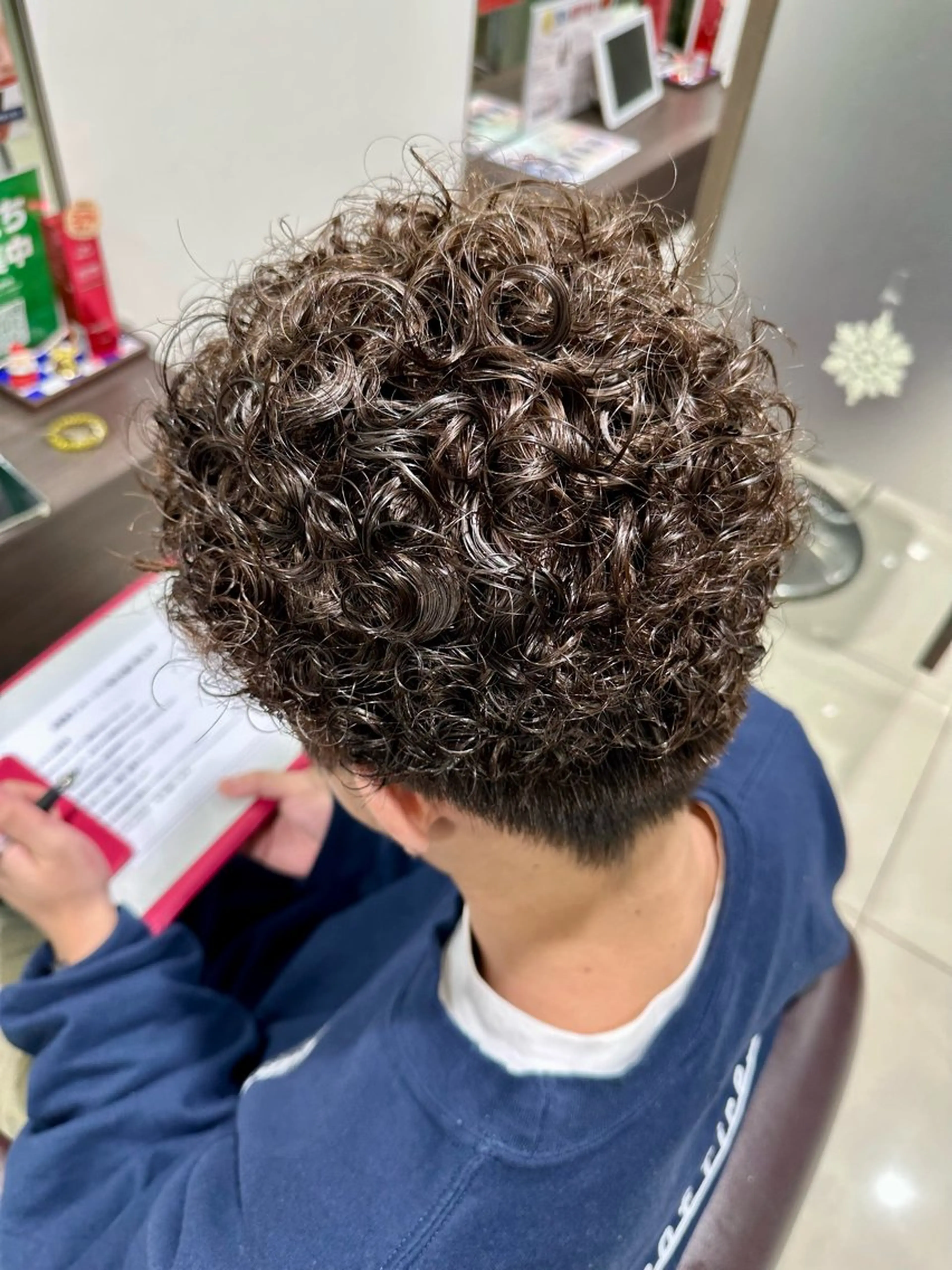 パーマ メンズ メンズパーマ カット パーマ 艶カラー/縮毛矯正/ ブリーチカラー/みなのヘアスタイル