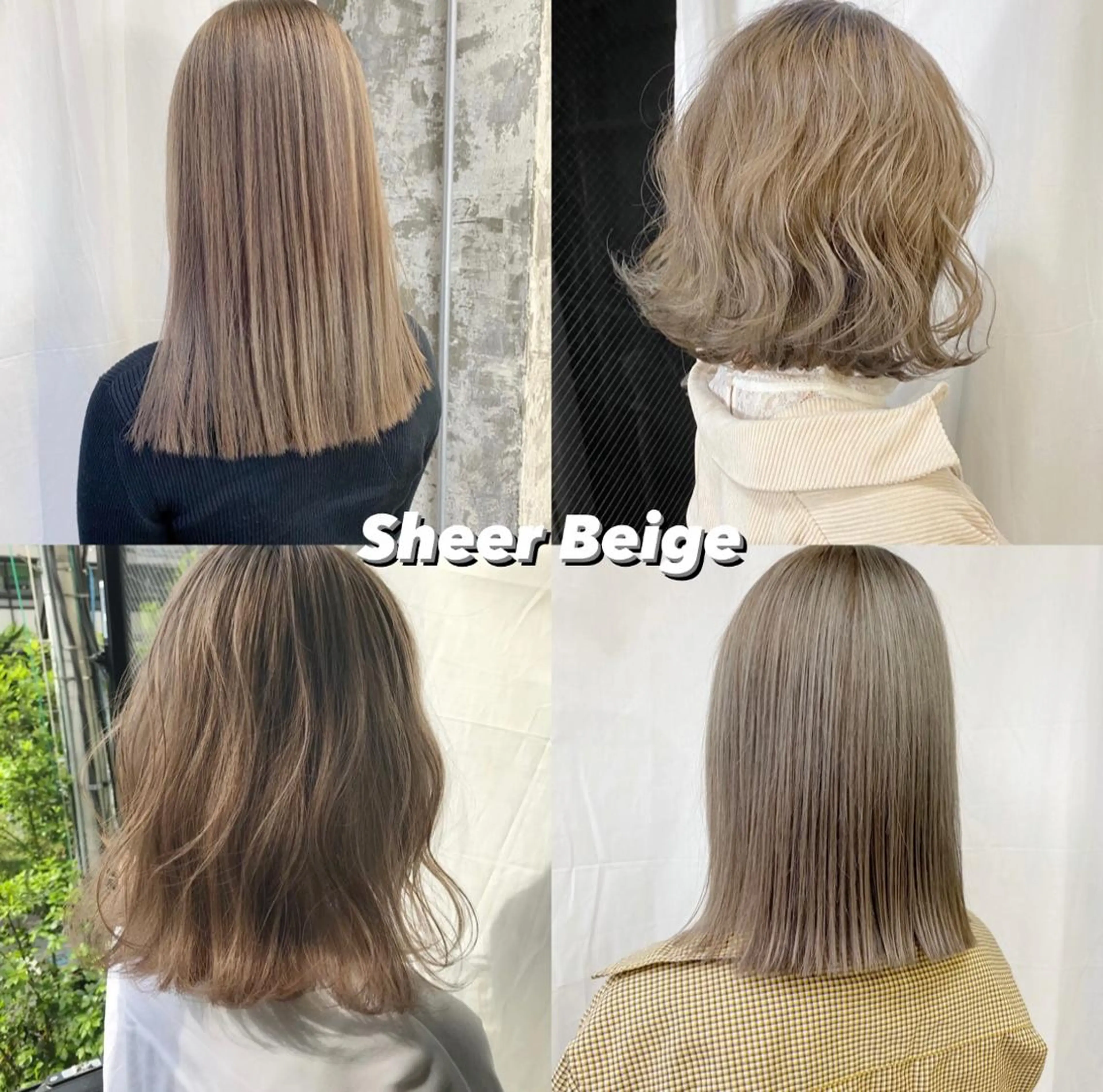 ショート カラー ベージュカラー ヘアカラー Piaコータロー ハイトーン&‪ボブのヘアスタイル