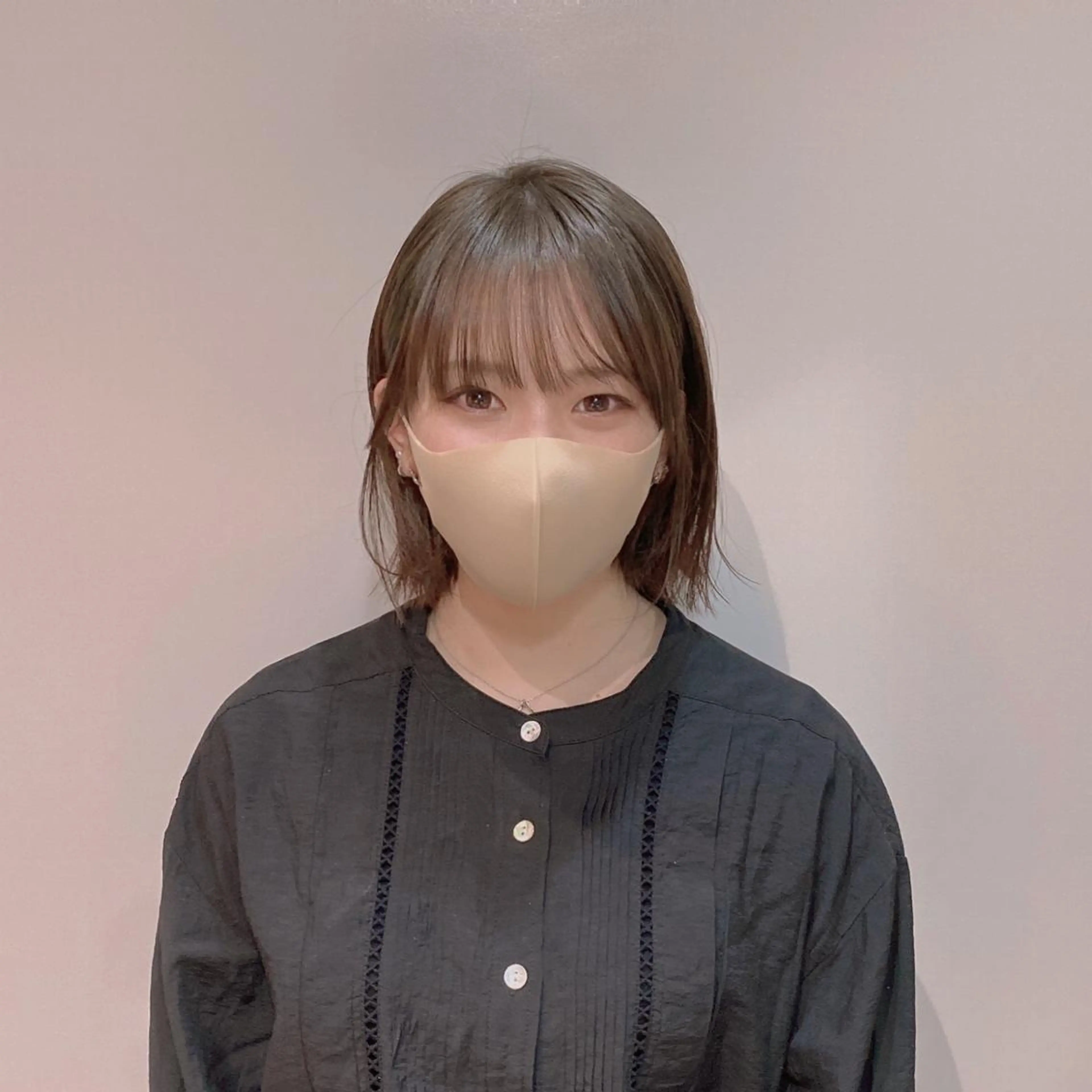 小顔前髪カット＋パーソナルカラー診断＋全体カラーの写真